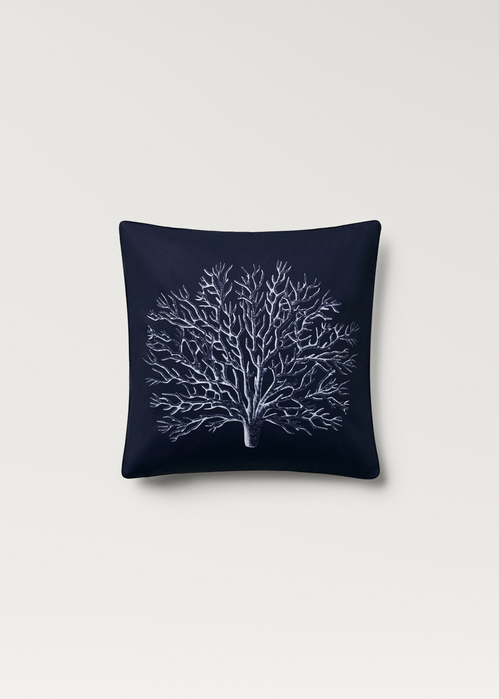 Coral-print cushion cover 45x45 cm - Details of the article 1