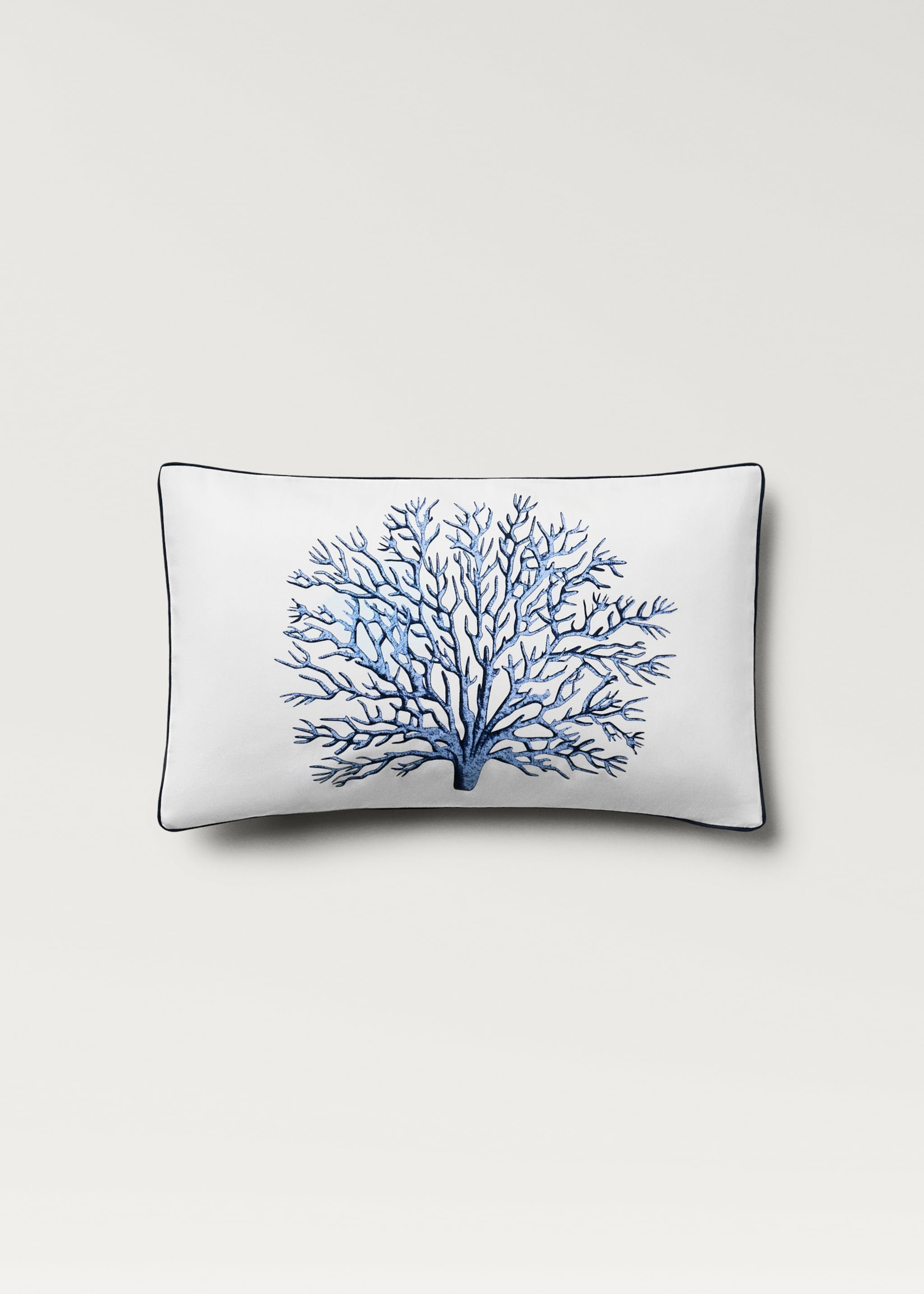 Coral-print cushion cover 30x50 cm - Article without model