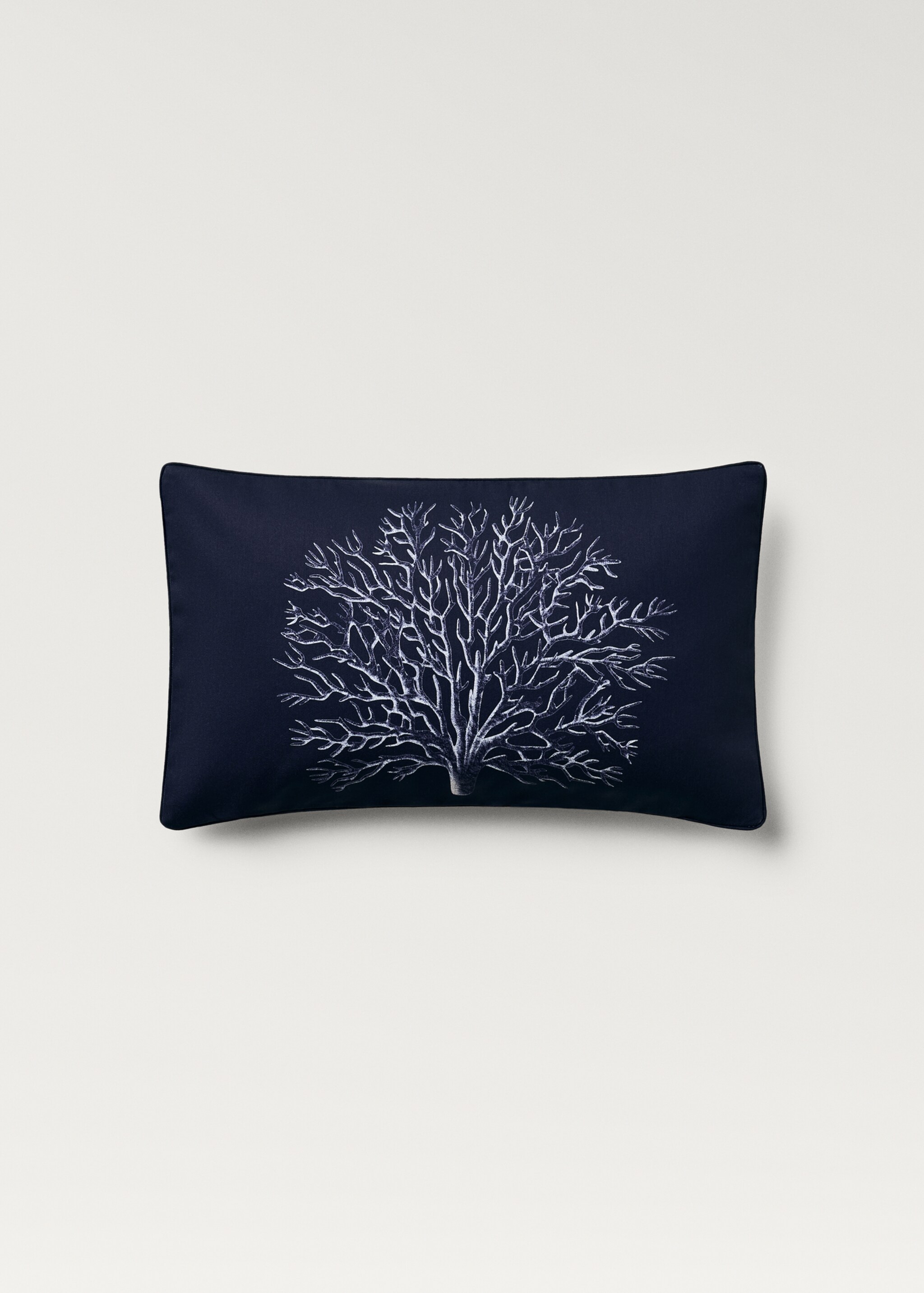 Coral-print cushion cover 30x50 cm - Details of the article 1