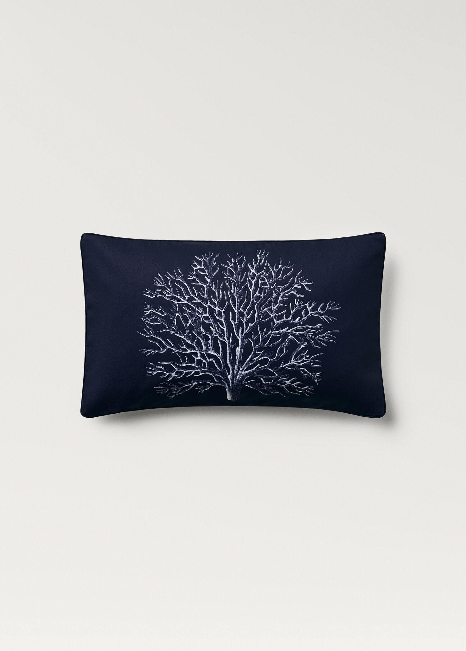 Coral-print cushion cover 30x50 cm - Details of the article 1