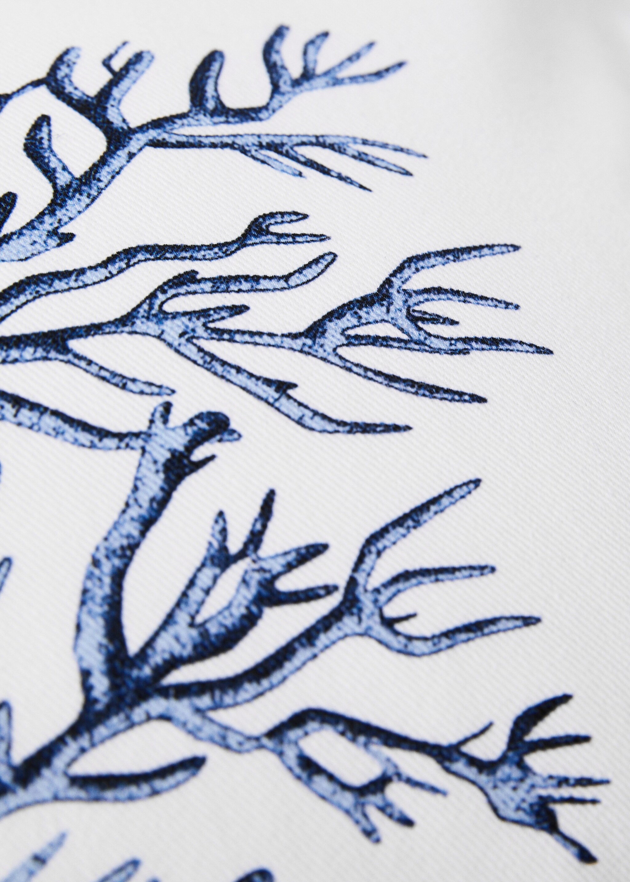 Coral-print cushion cover 30x50 cm - Details of the article 4