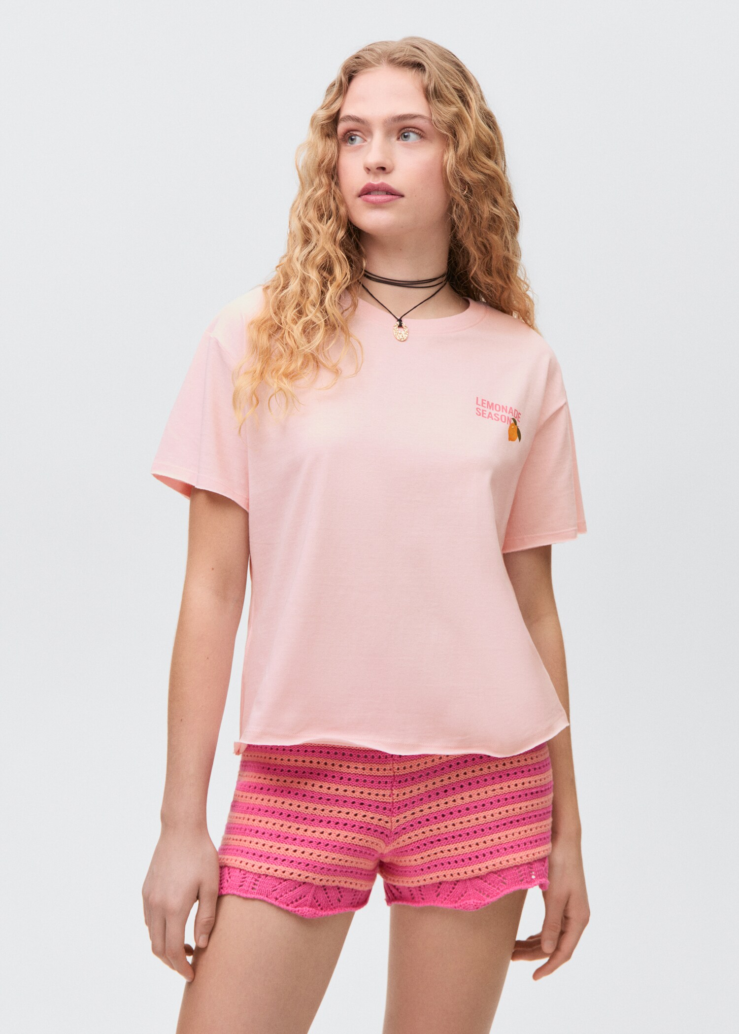 Short-sleeved printed t-shirt - Medium plane