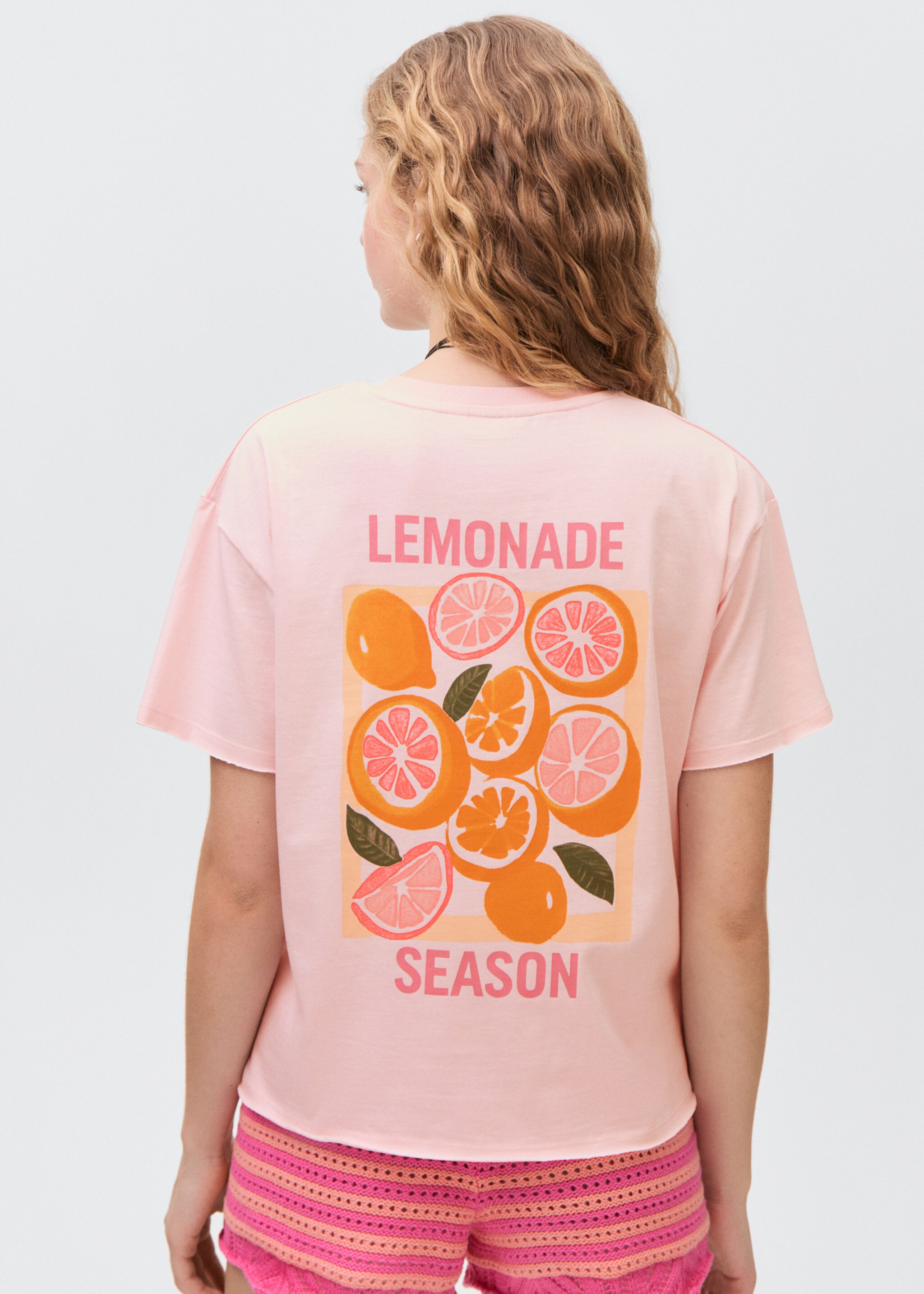 Short-sleeved printed t-shirt - Reverse of the article
