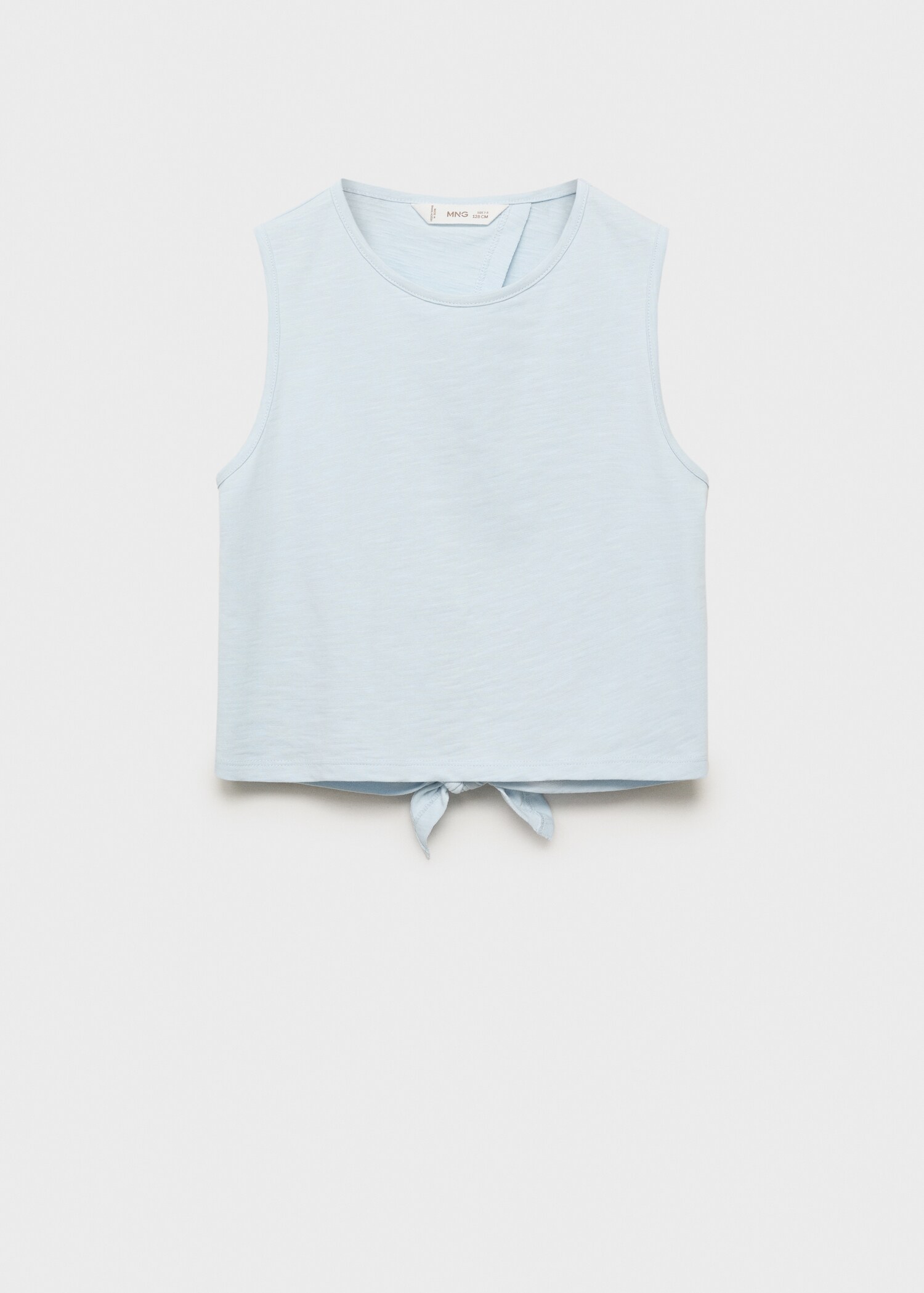 T-Shirt mit gekreuztem Rücken und Schleife - Artikel ohne Model