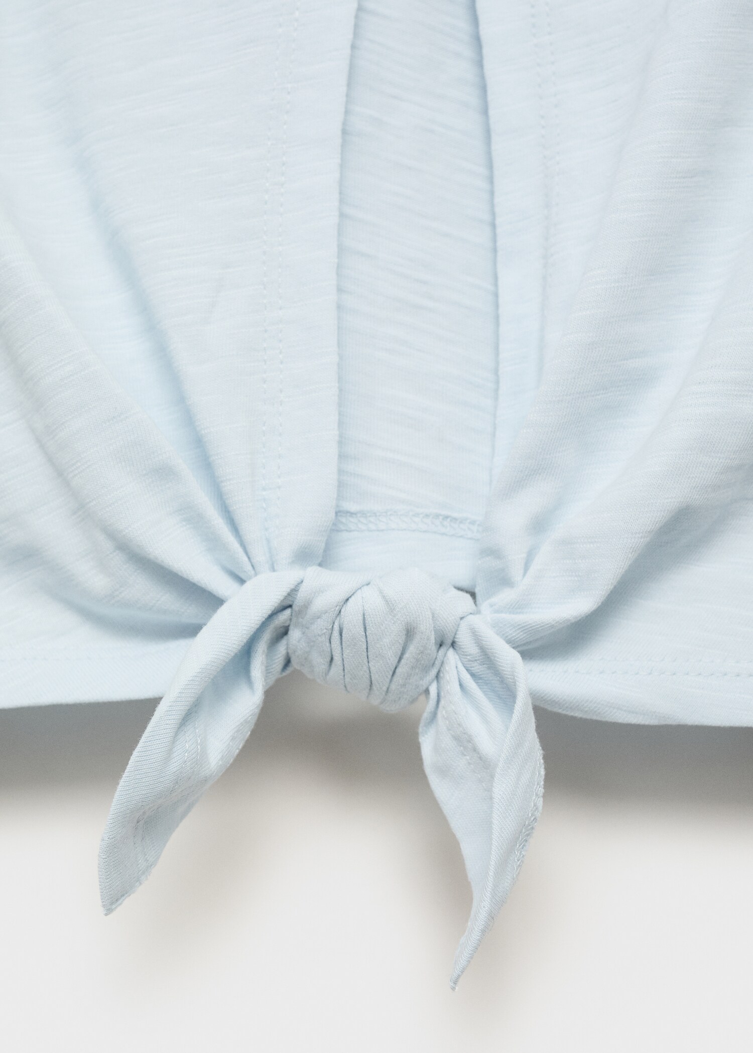 T-Shirt mit gekreuztem Rücken und Schleife - Detail des Artikels 0