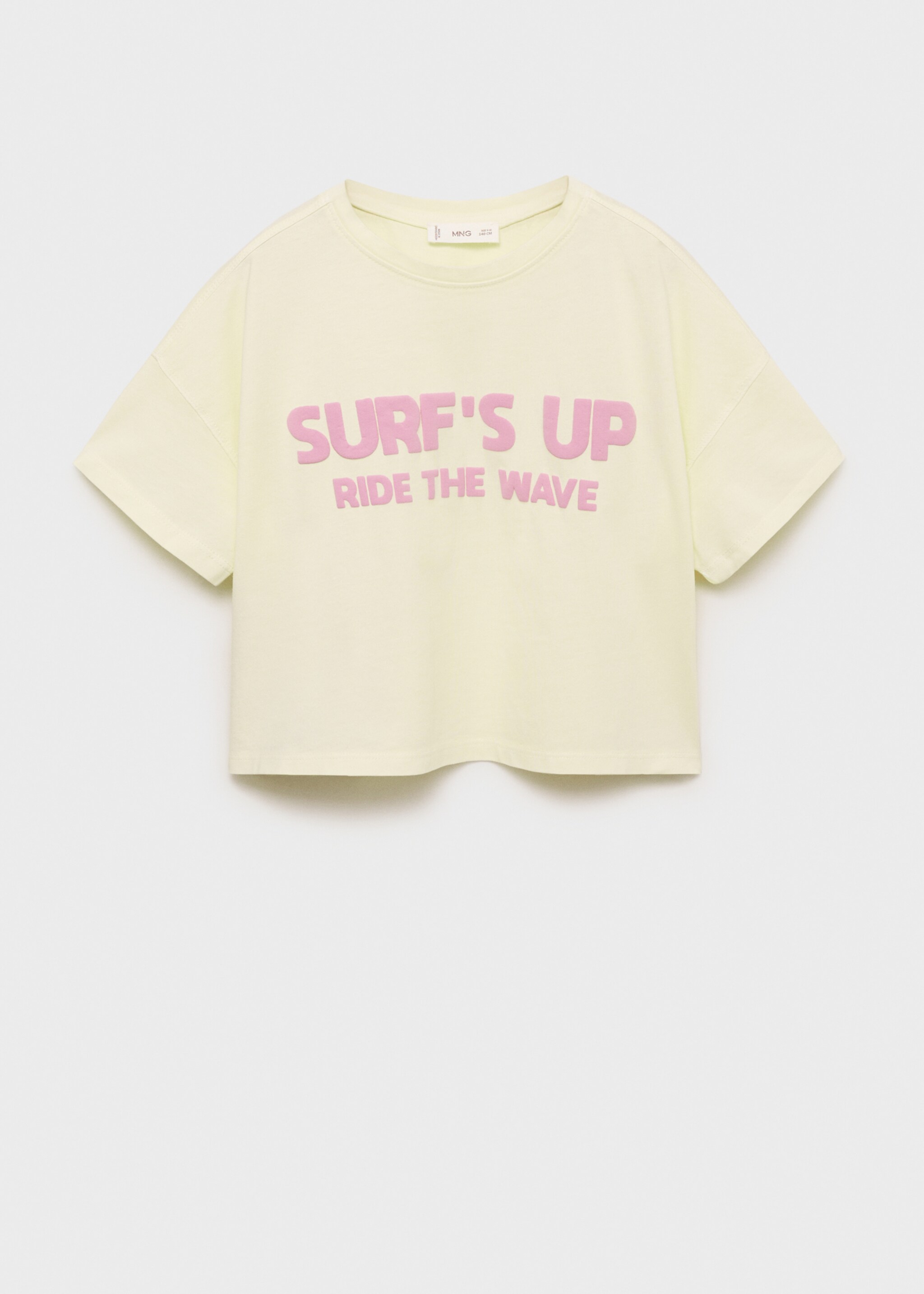 Embossed message t-shirt - Article without model