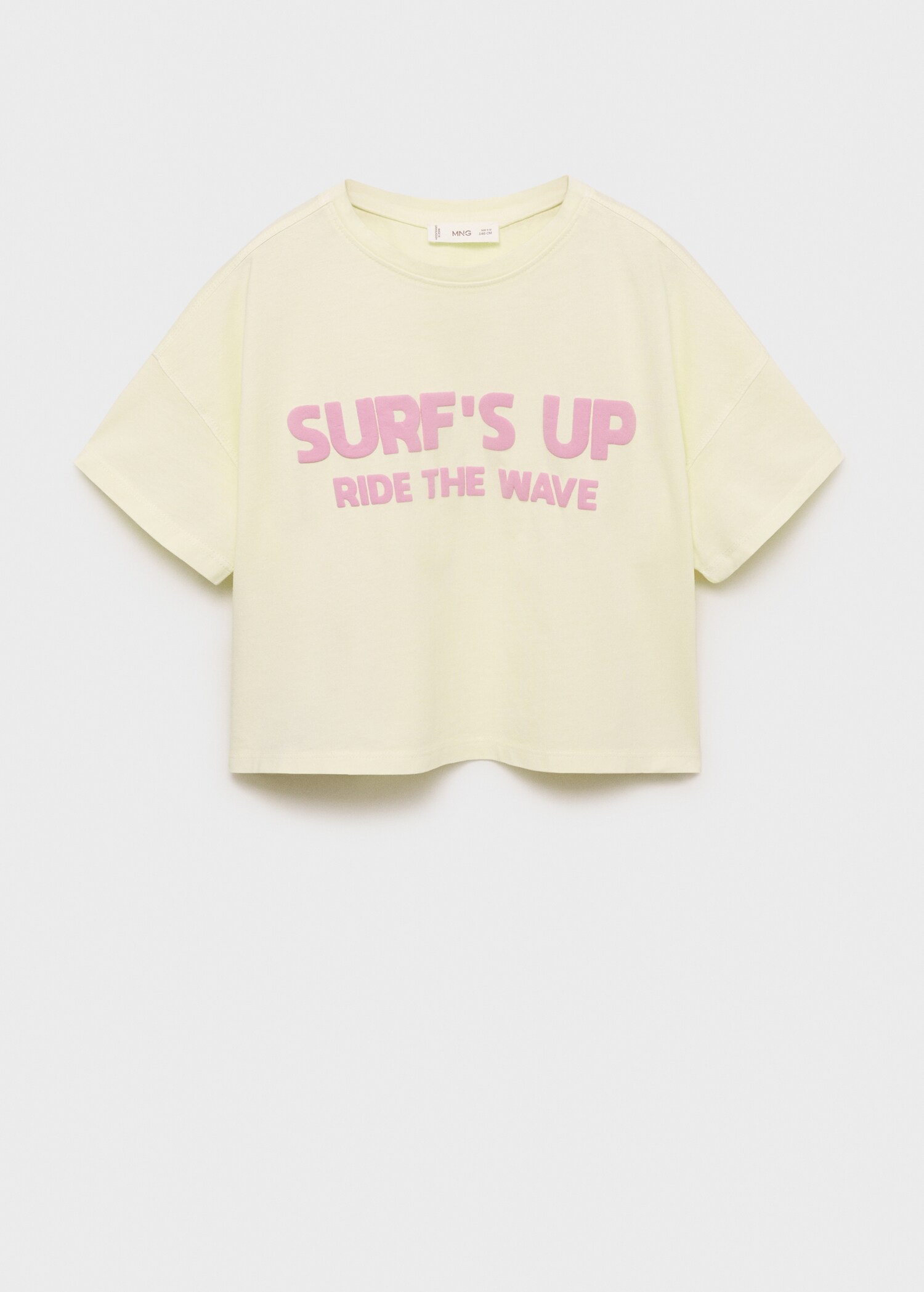 Embossed message t-shirt - Article without model