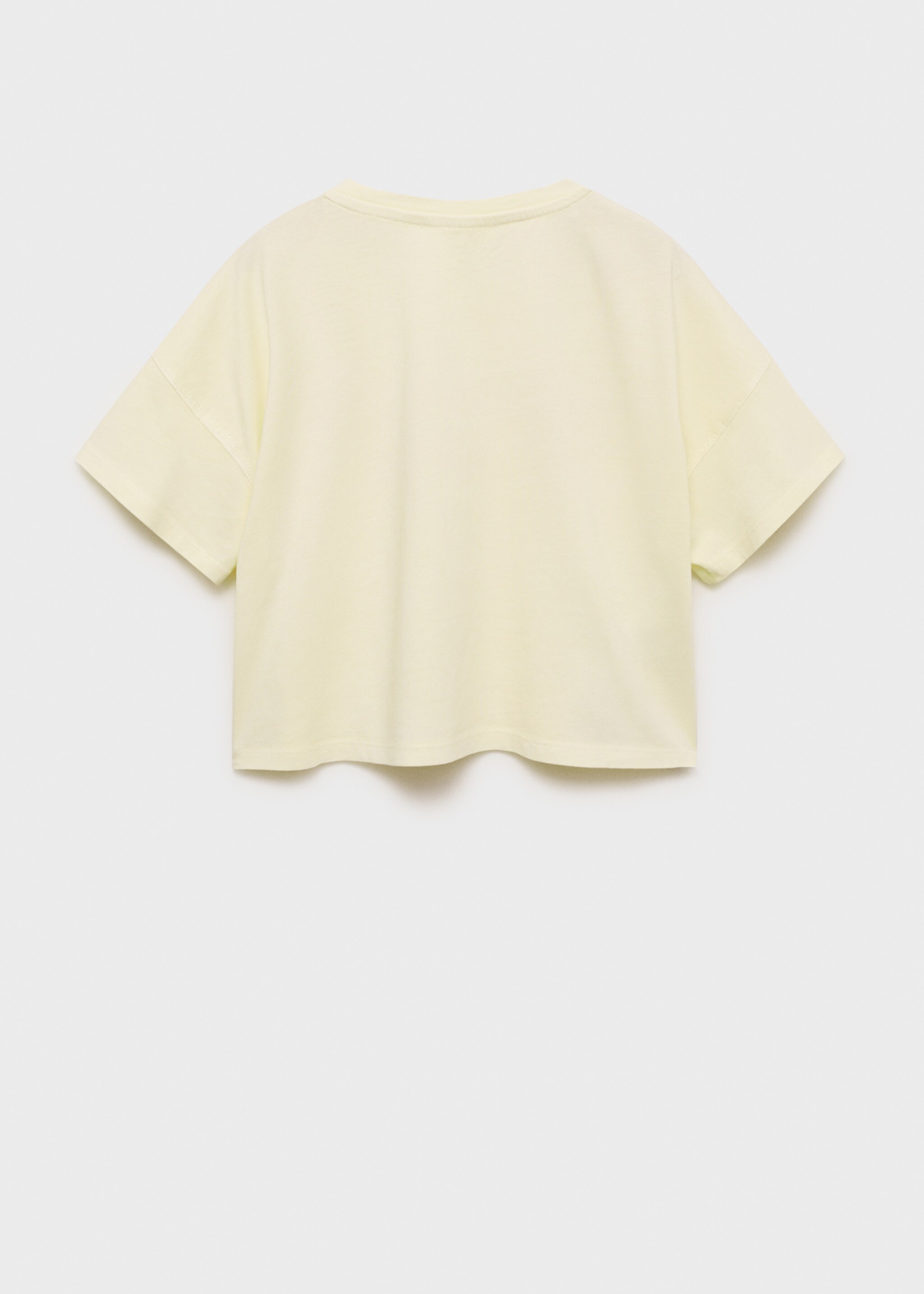 Embossed message t-shirt - Reverse of the article
