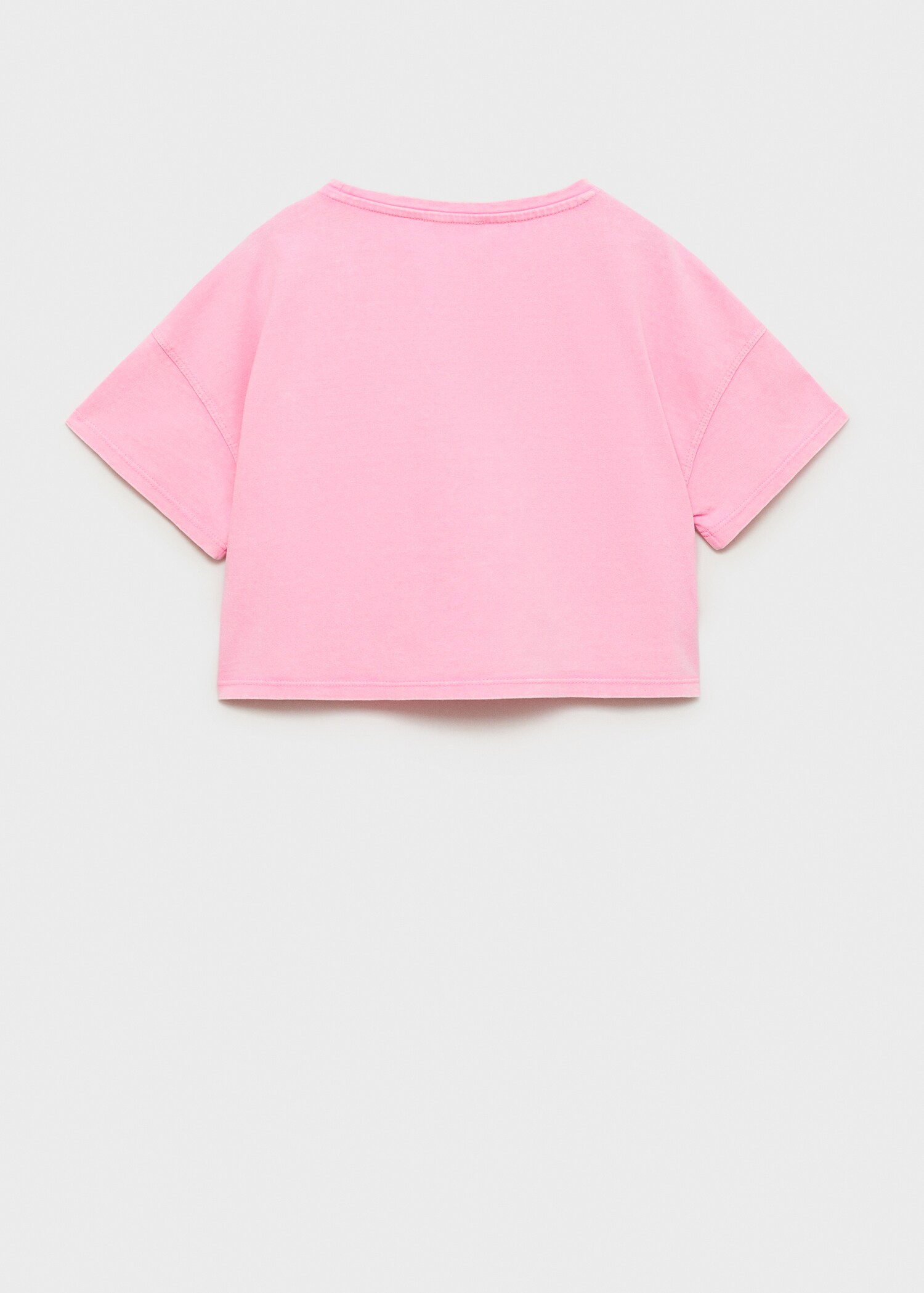 Embossed message t-shirt - Reverse of the article