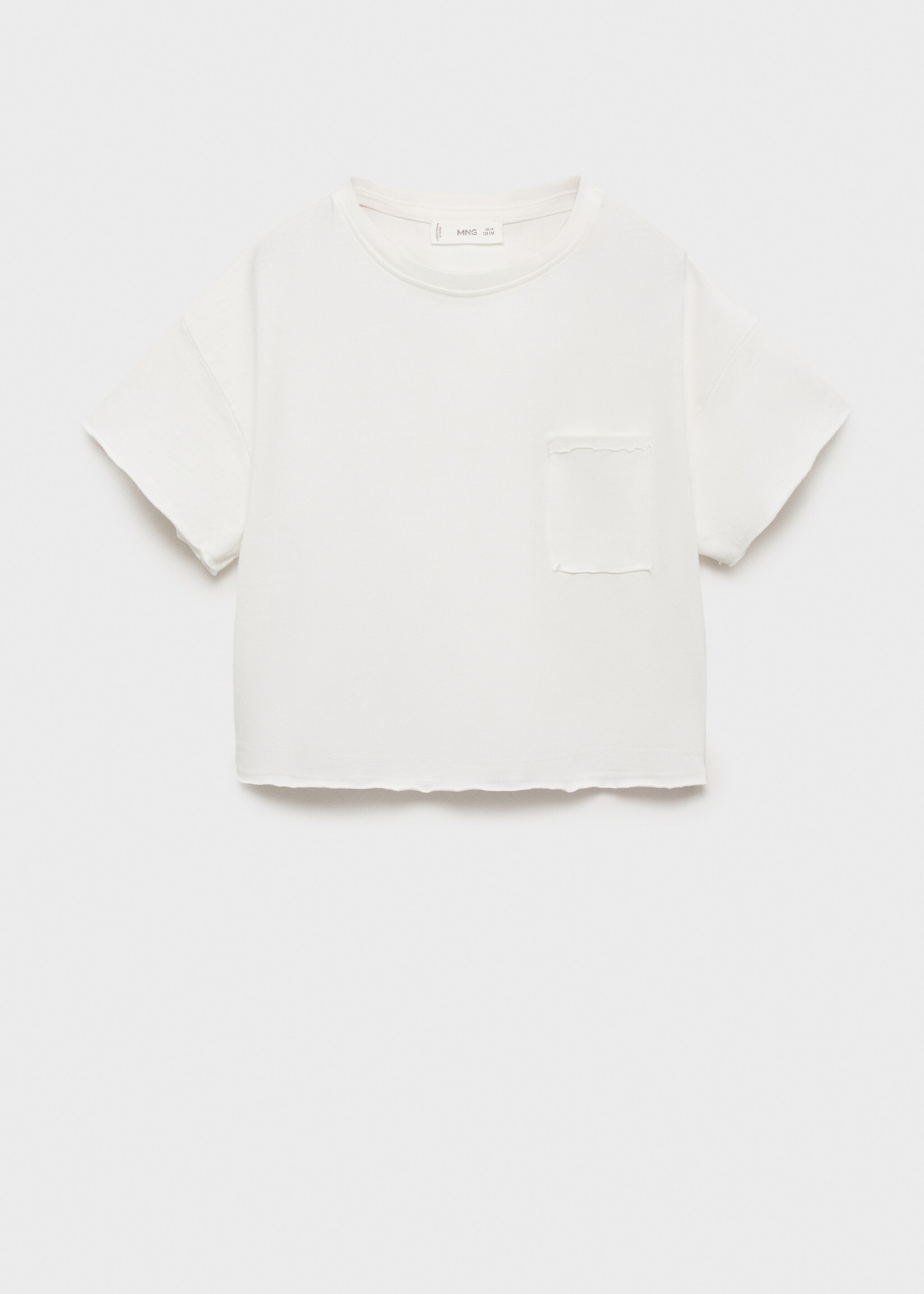 T-shirt crop poche - Article sans modèle