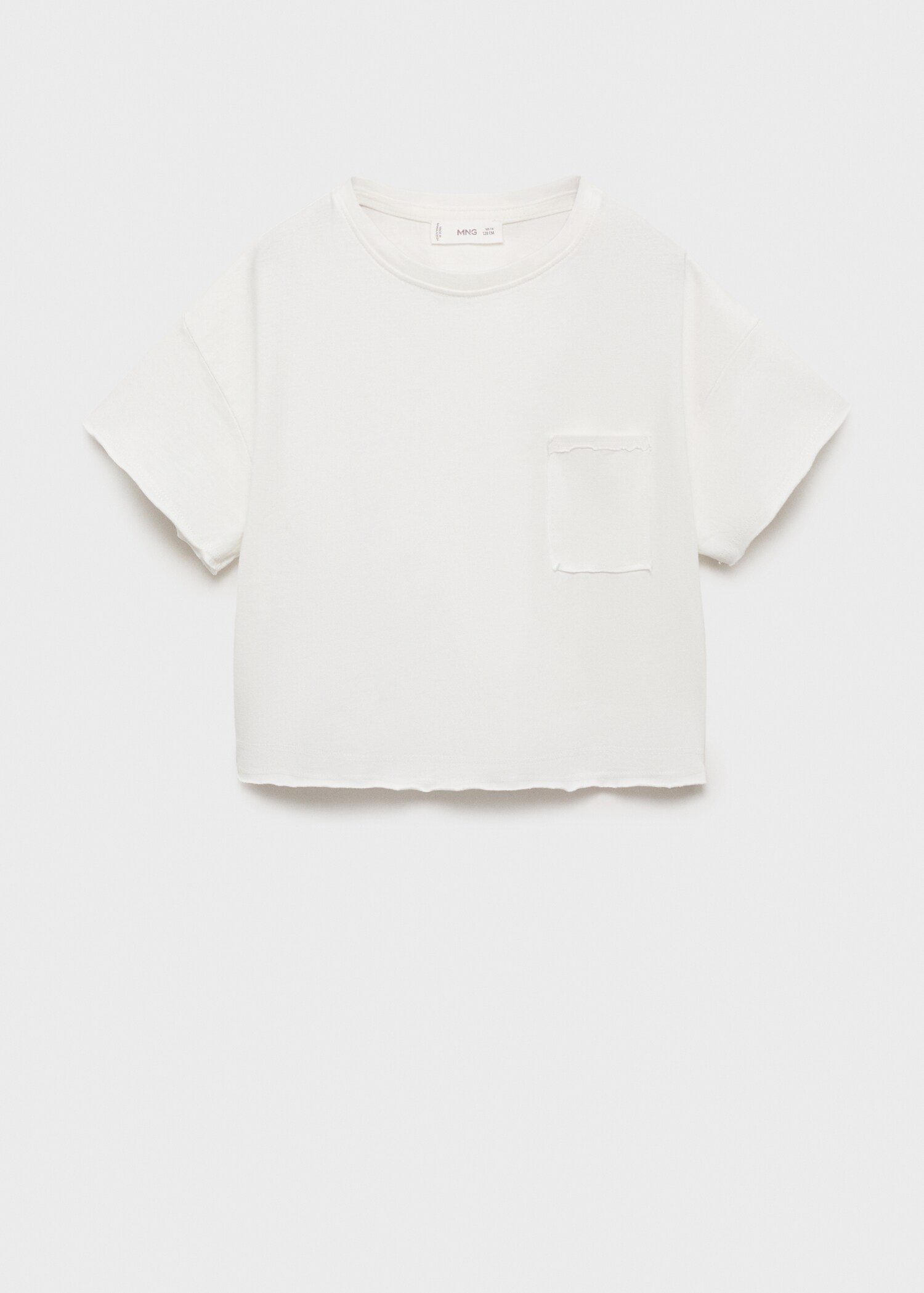 T-shirt crop poche - Article sans modèle
