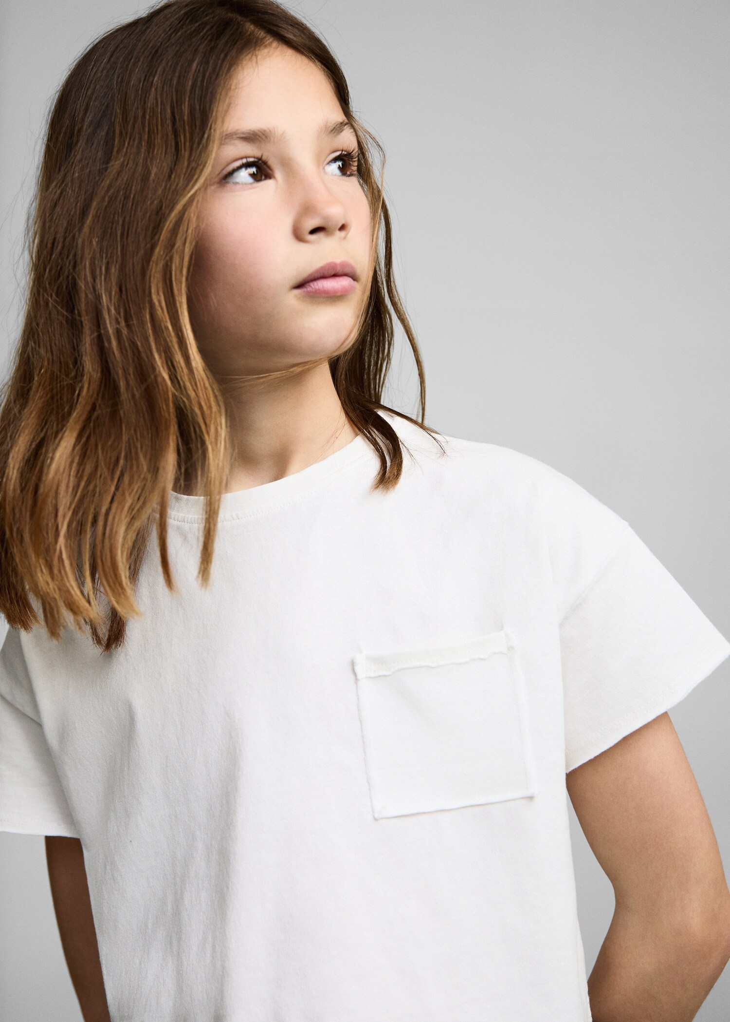 T-shirt crop poche - Détail de l'article 1