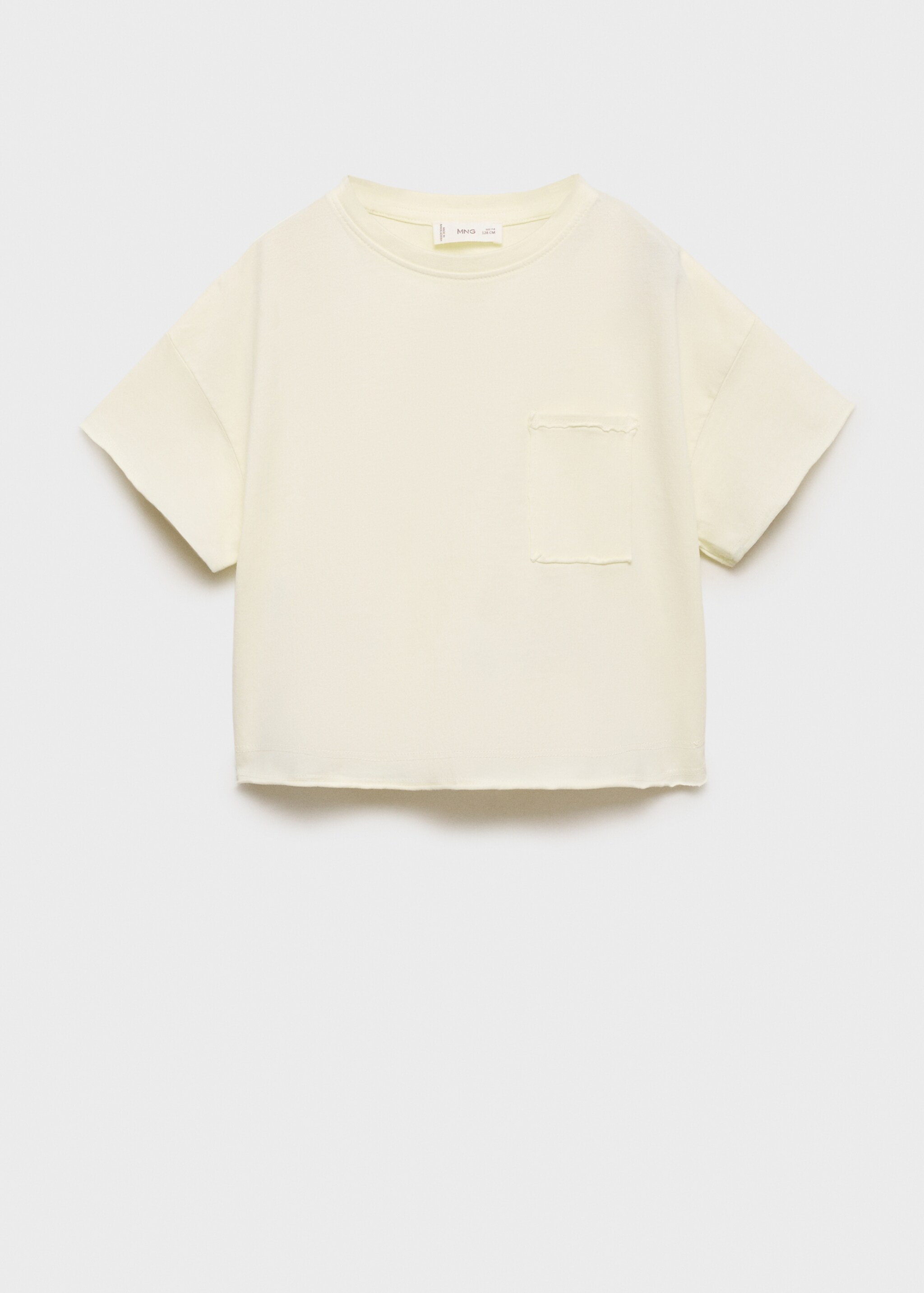 T-shirt crop poche - Article sans modèle