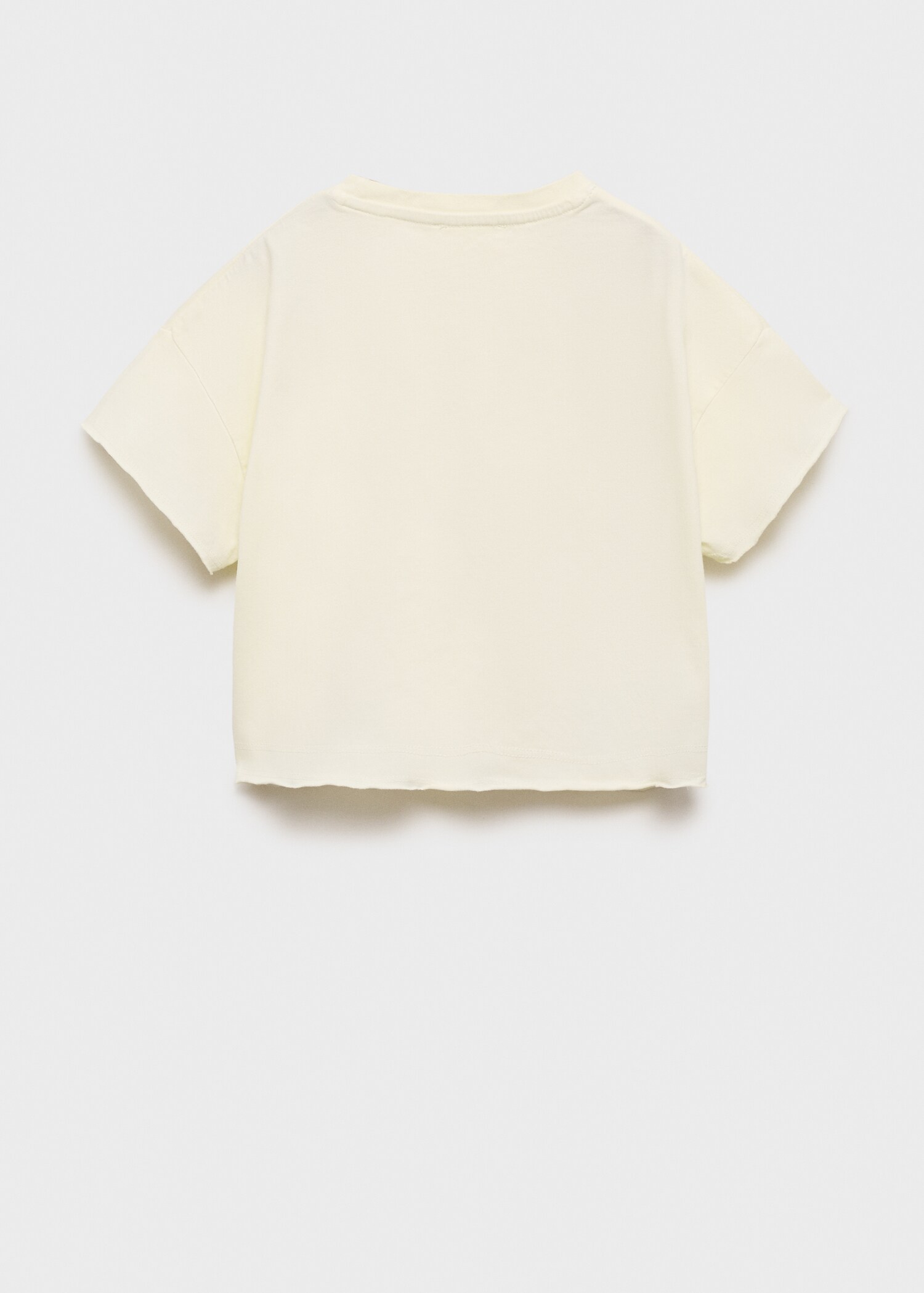 Cropped t-shirt with pocket - Reverse of the article