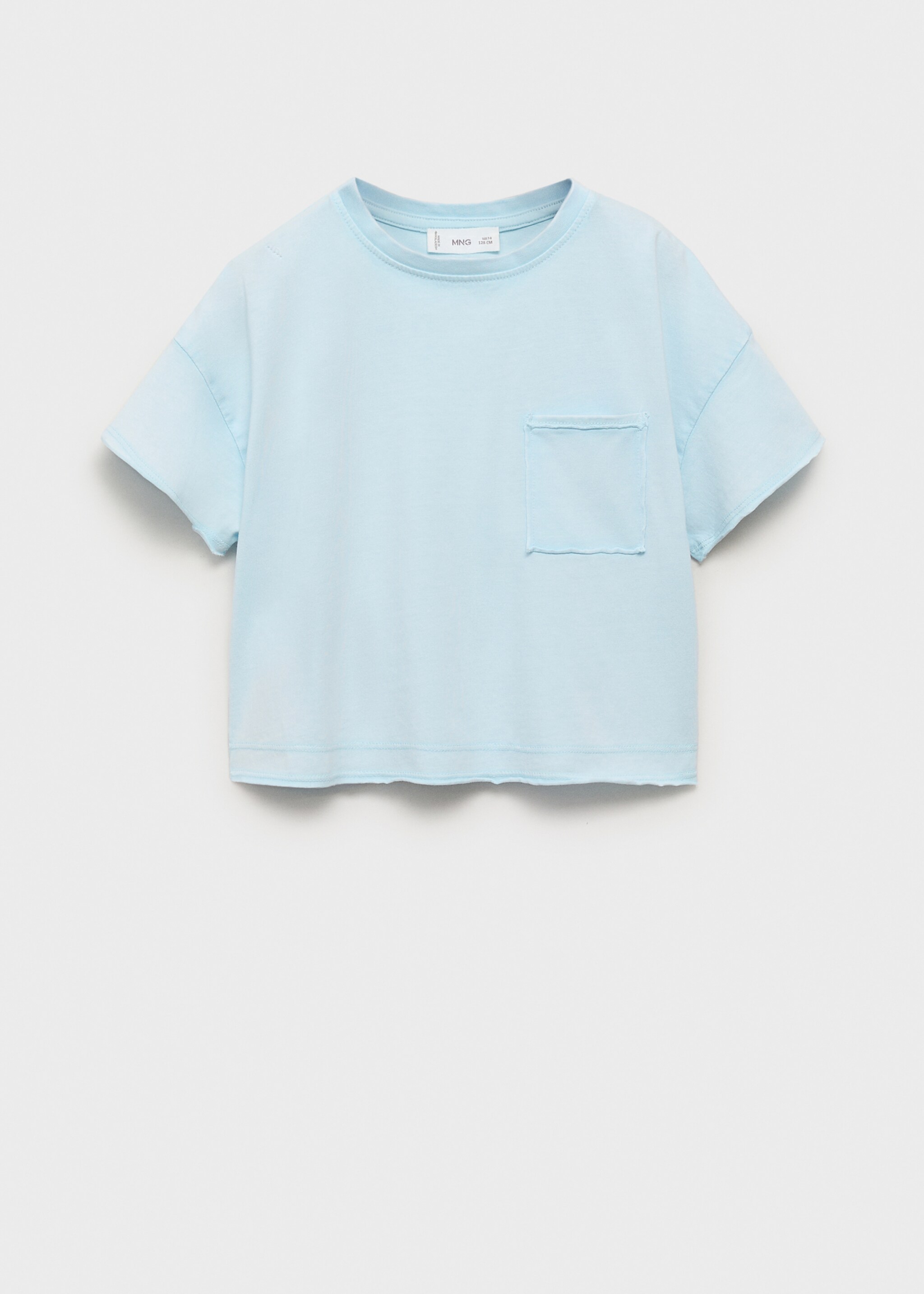 T-shirt crop poche - Article sans modèle