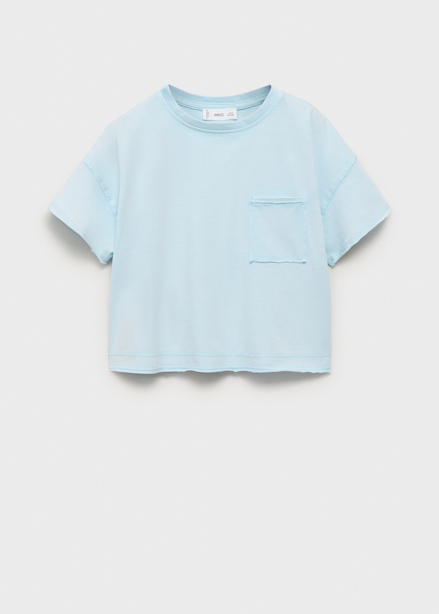 T-shirt crop poche - Article sans modèle