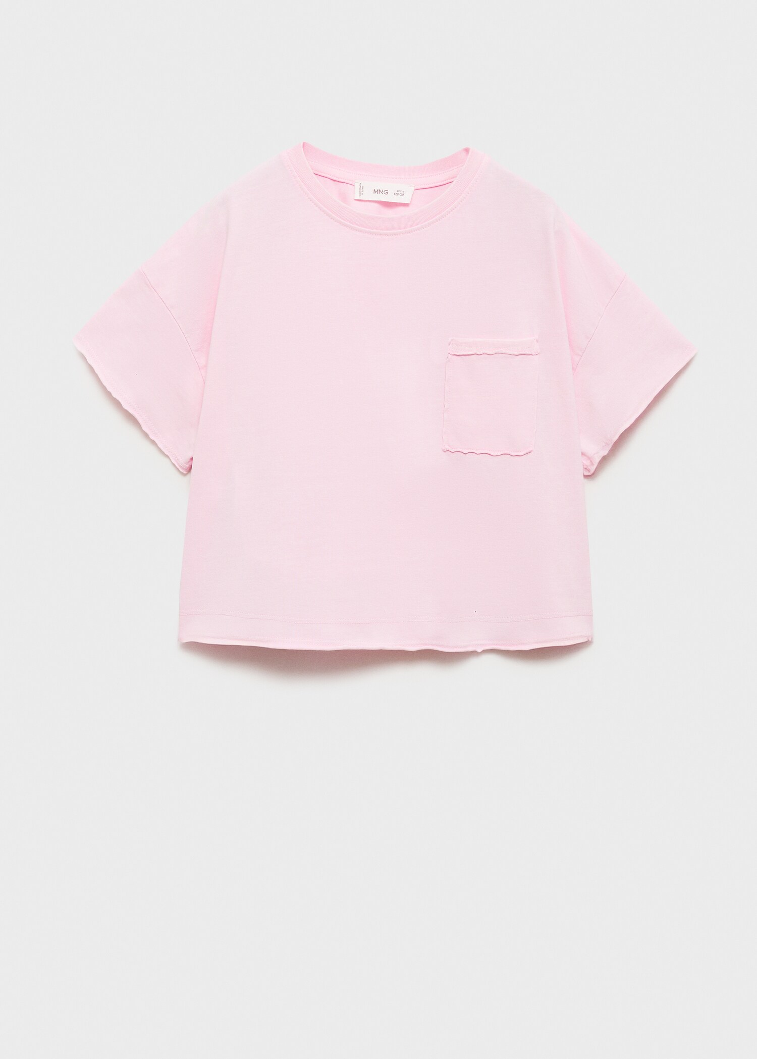 T-shirt crop poche - Article sans modèle