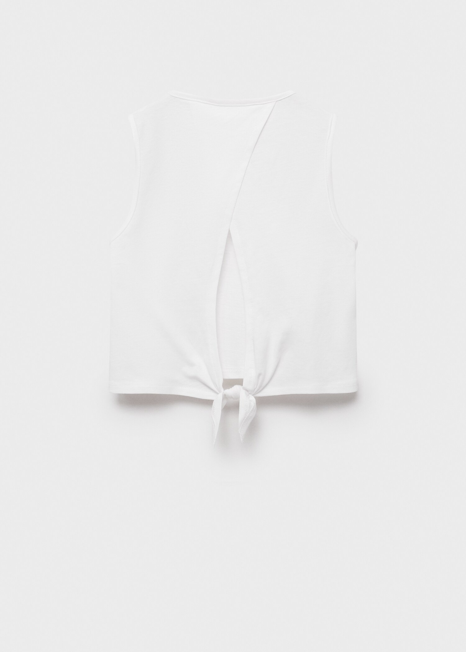 Cut-out back crop T-shirt - Reverse of the article