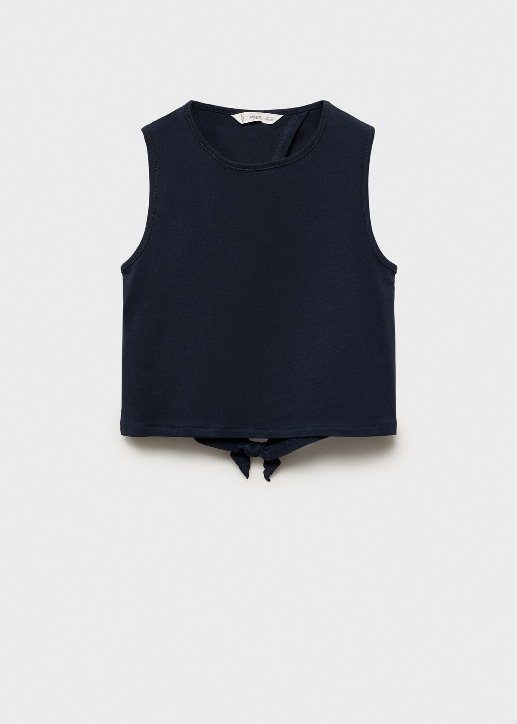 Cut-out back crop T-shirt