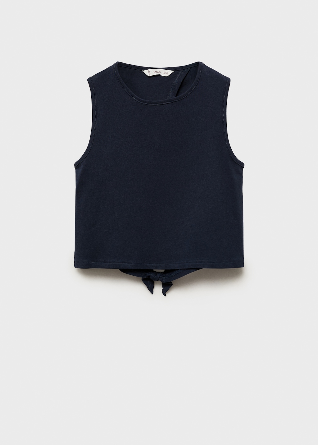 Cut-out back crop T-shirt