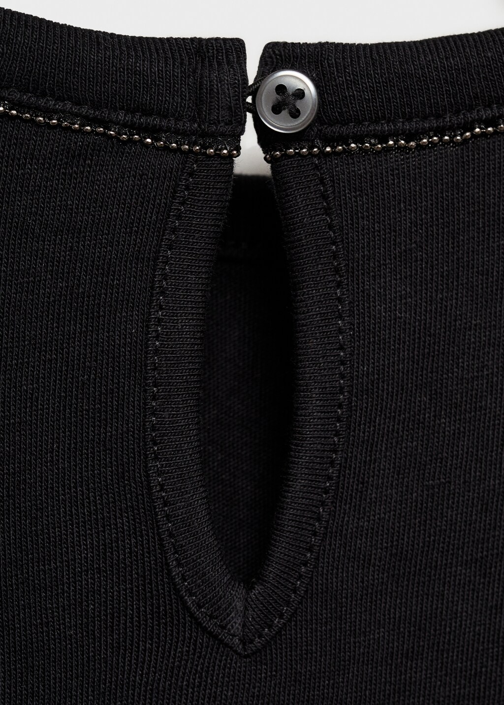 Bead detail T-shirt