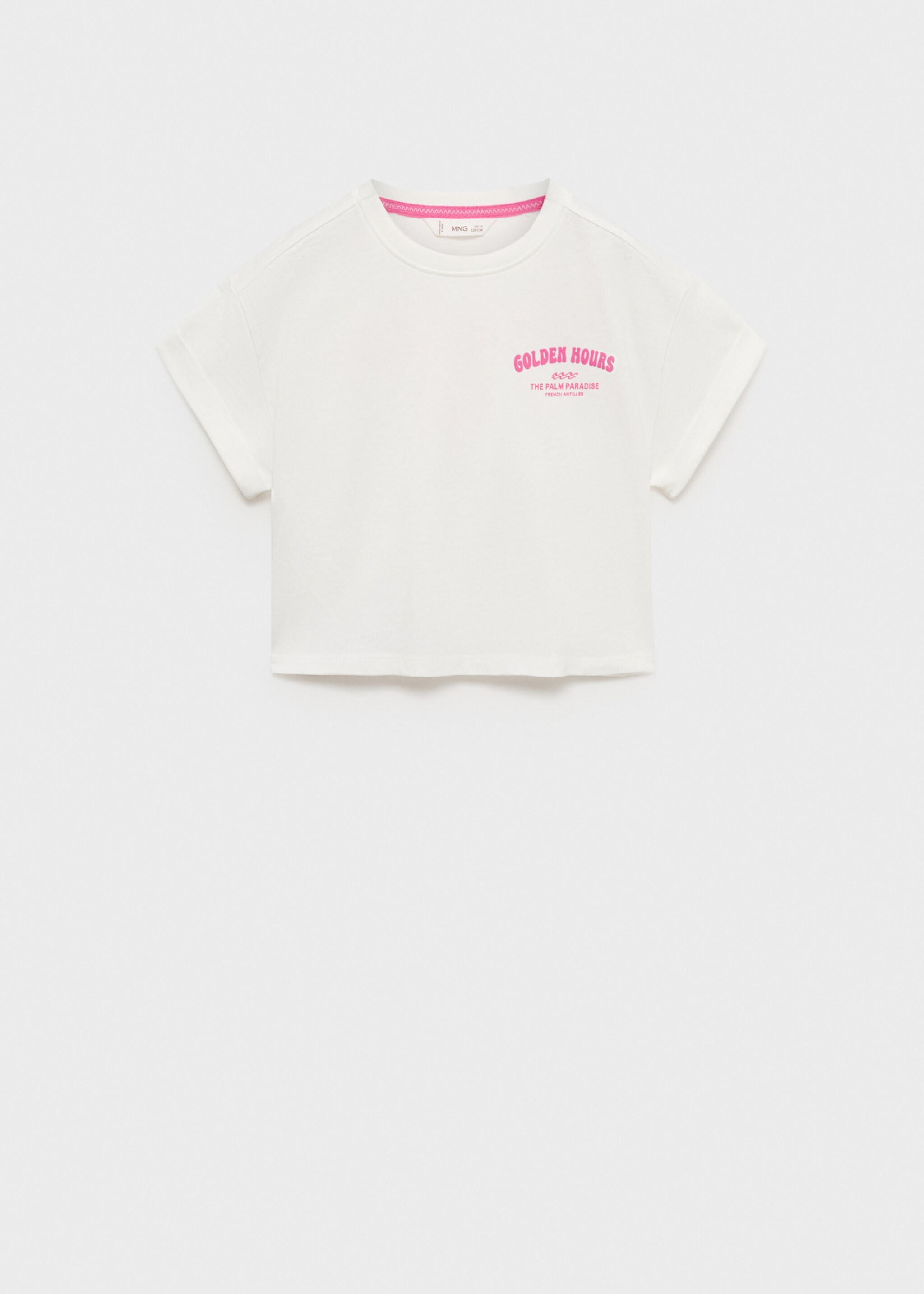 Printed cropped t-shirt - Article without model