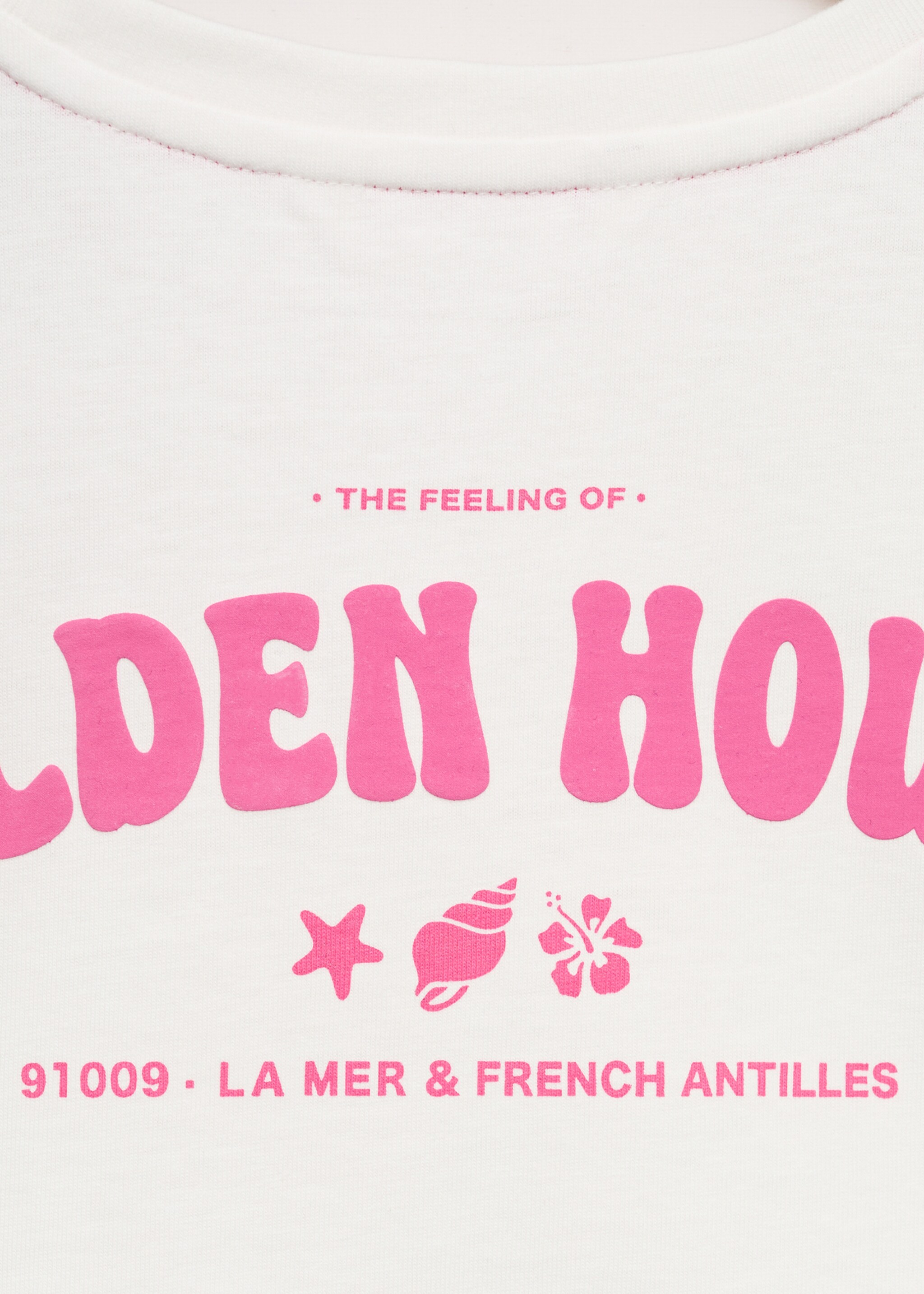 Printed cropped t-shirt - Details of the article 0