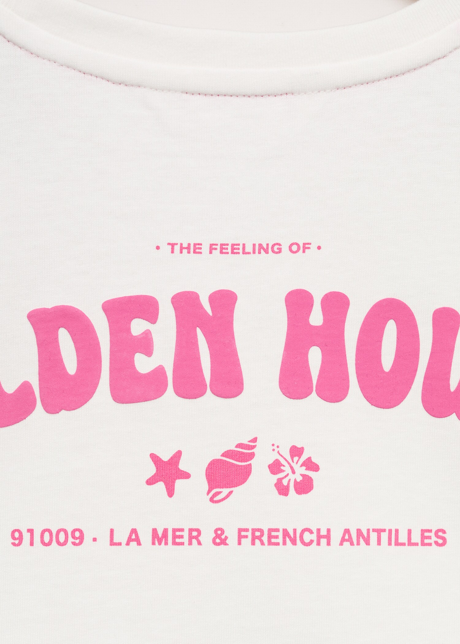 Printed cropped t-shirt - Details of the article 0