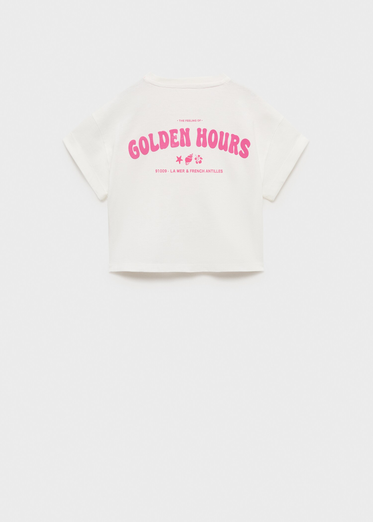 Printed cropped t-shirt - Reverse of the article