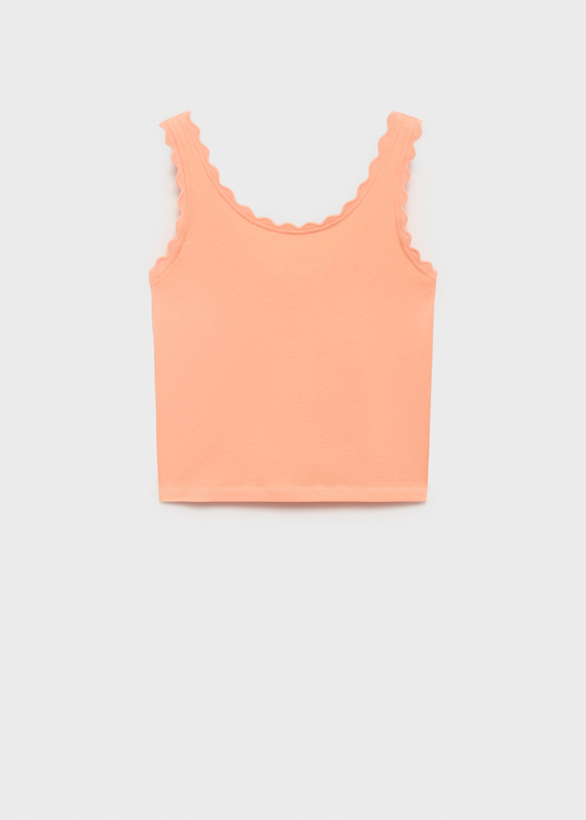 Tank top with embroidered detail - Article without model