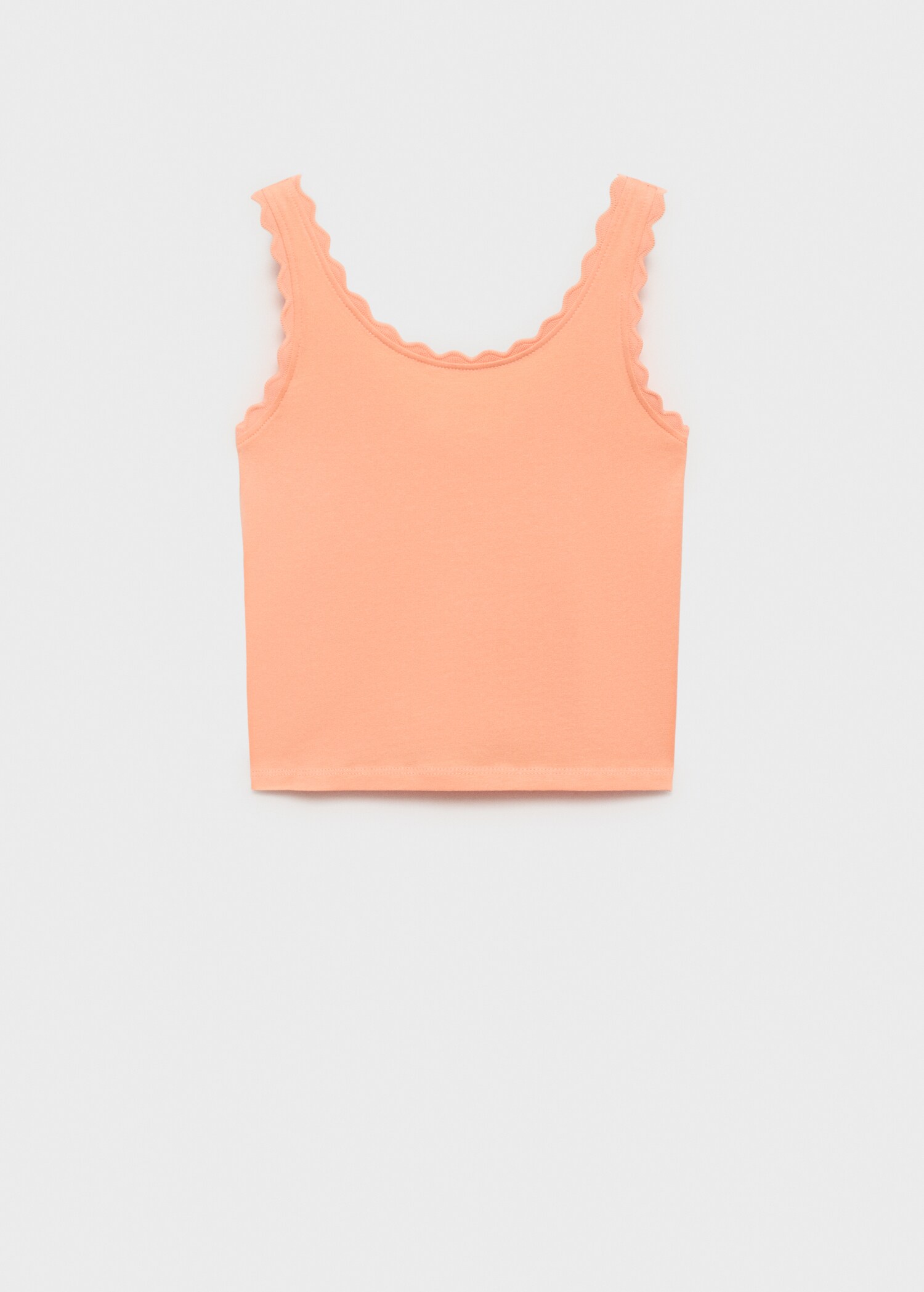 Tank top with embroidered detail - Article without model