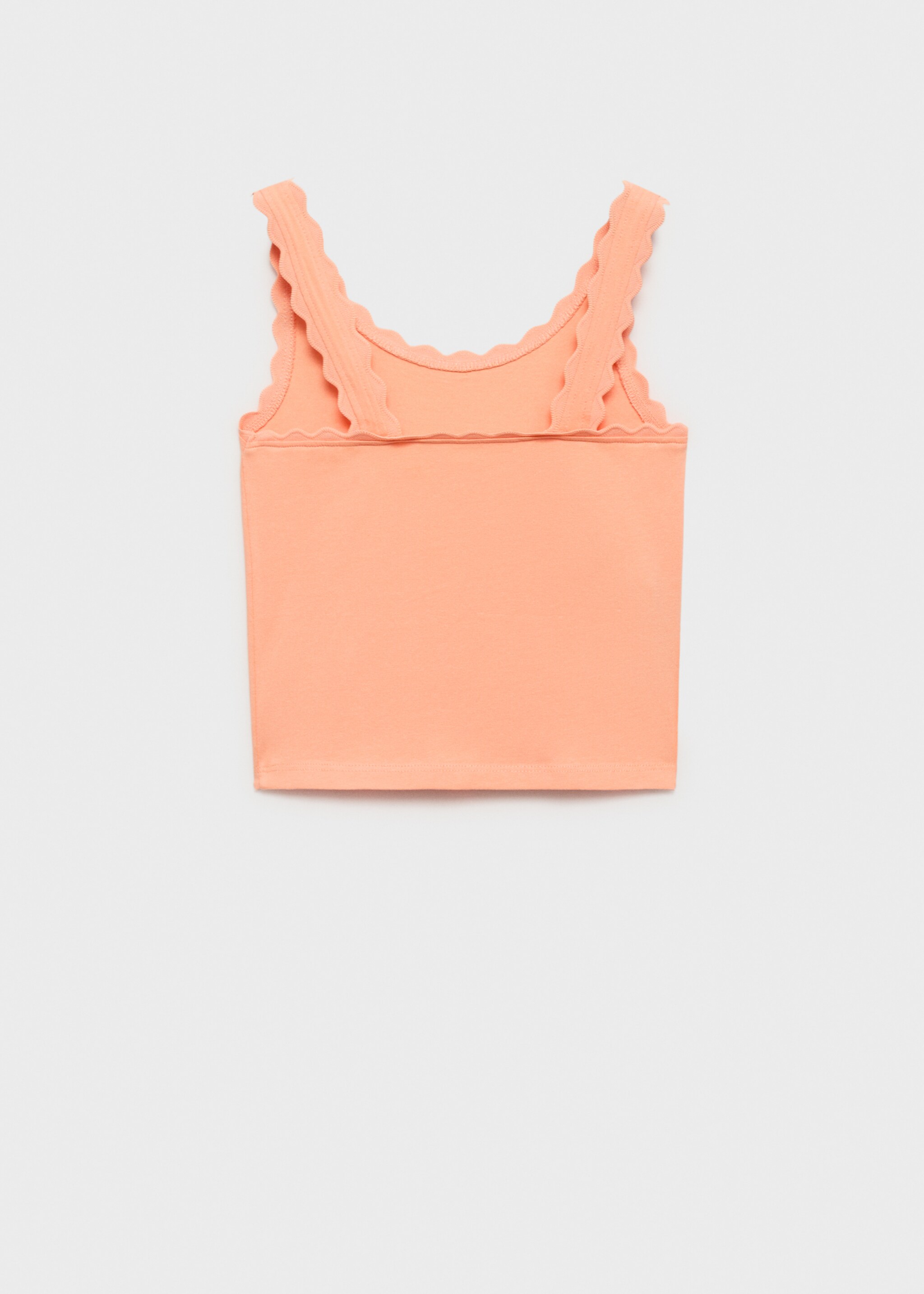 Tank top with embroidered detail - Reverse of the article
