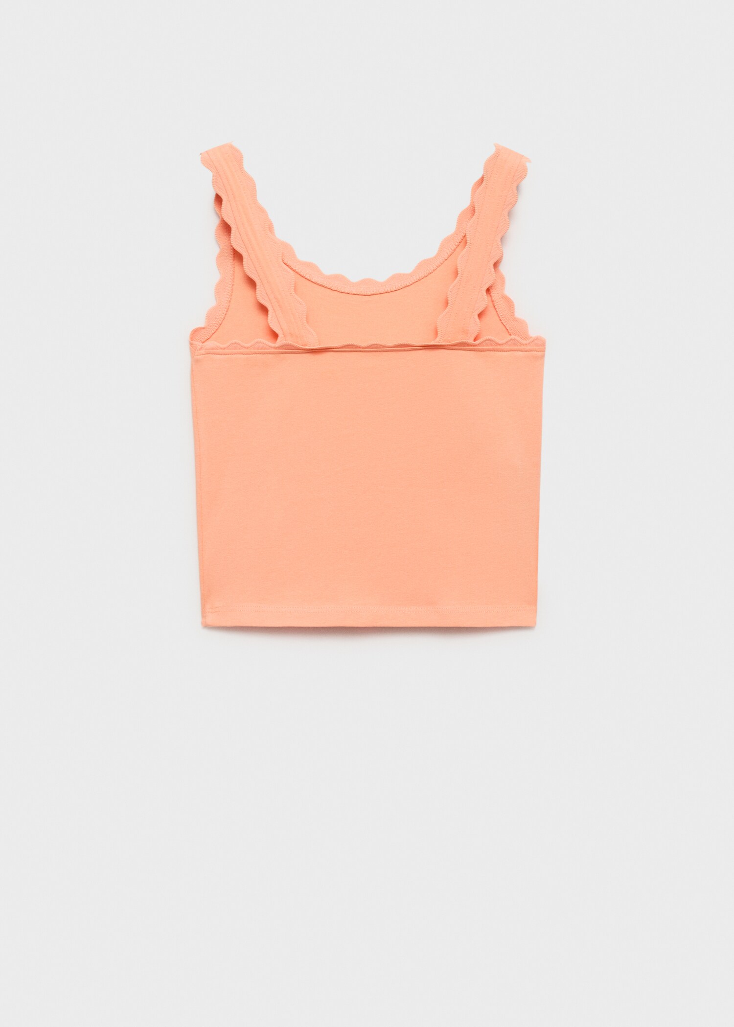 Tank top with embroidered detail - Reverse of the article