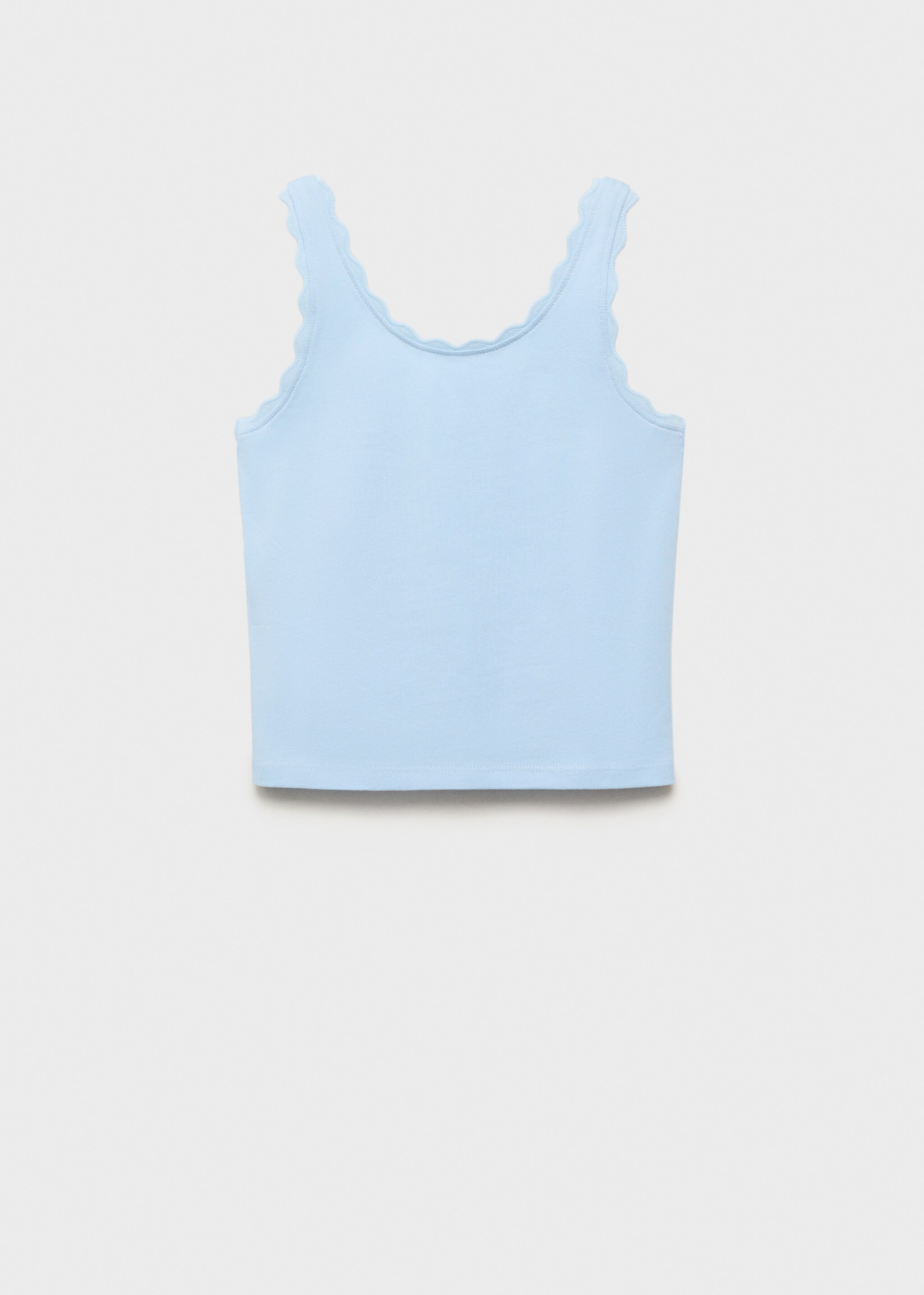 Tank top with embroidered detail - Article without model