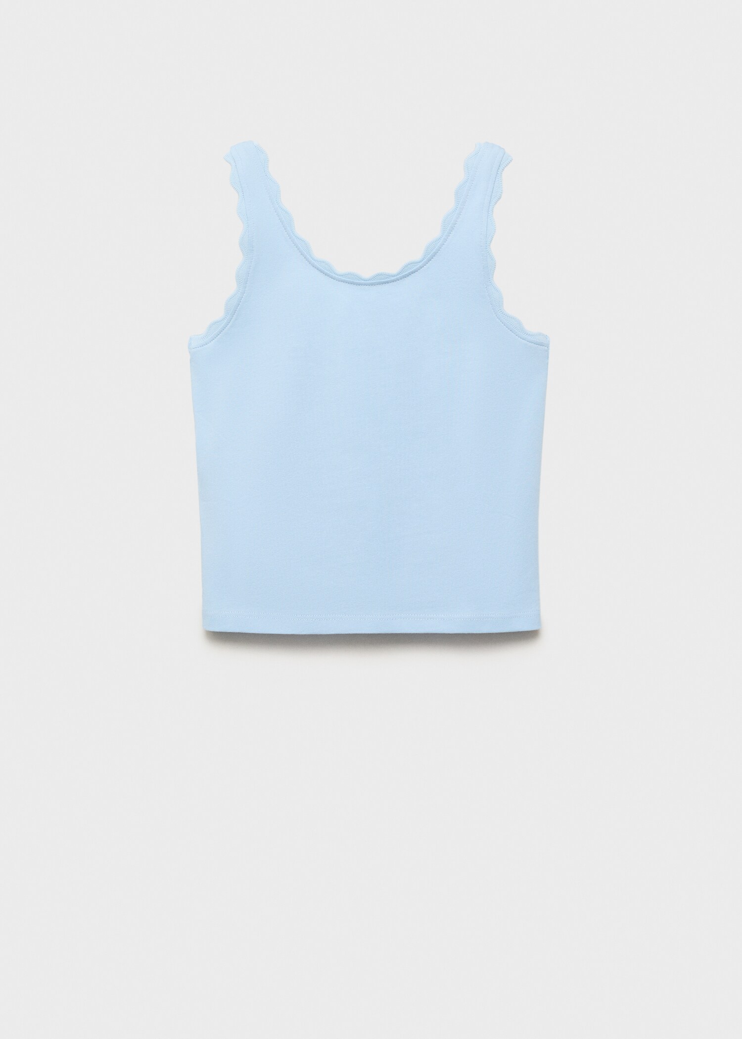 Tank top with embroidered detail - Article without model