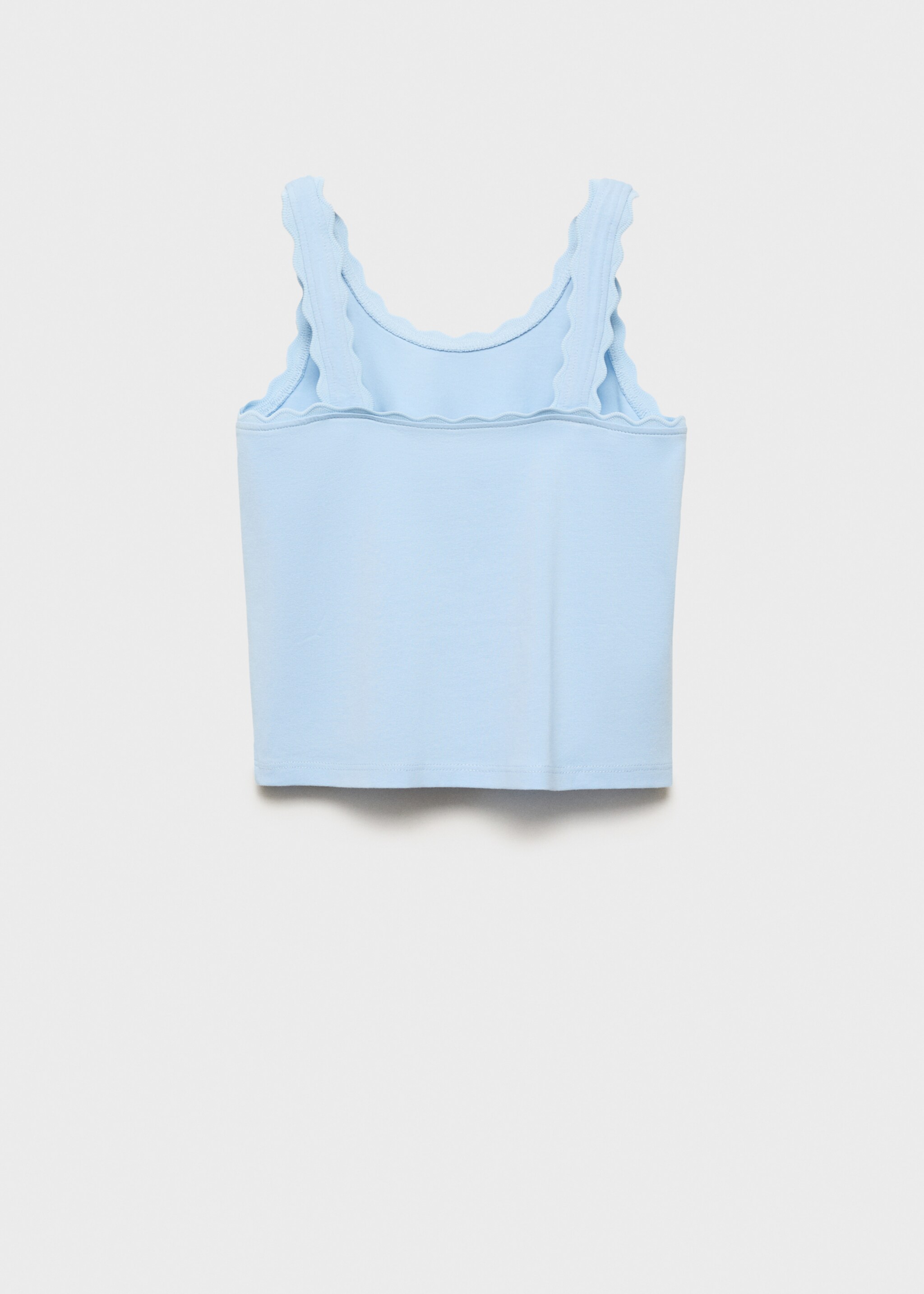 Tank top with embroidered detail - Reverse of the article