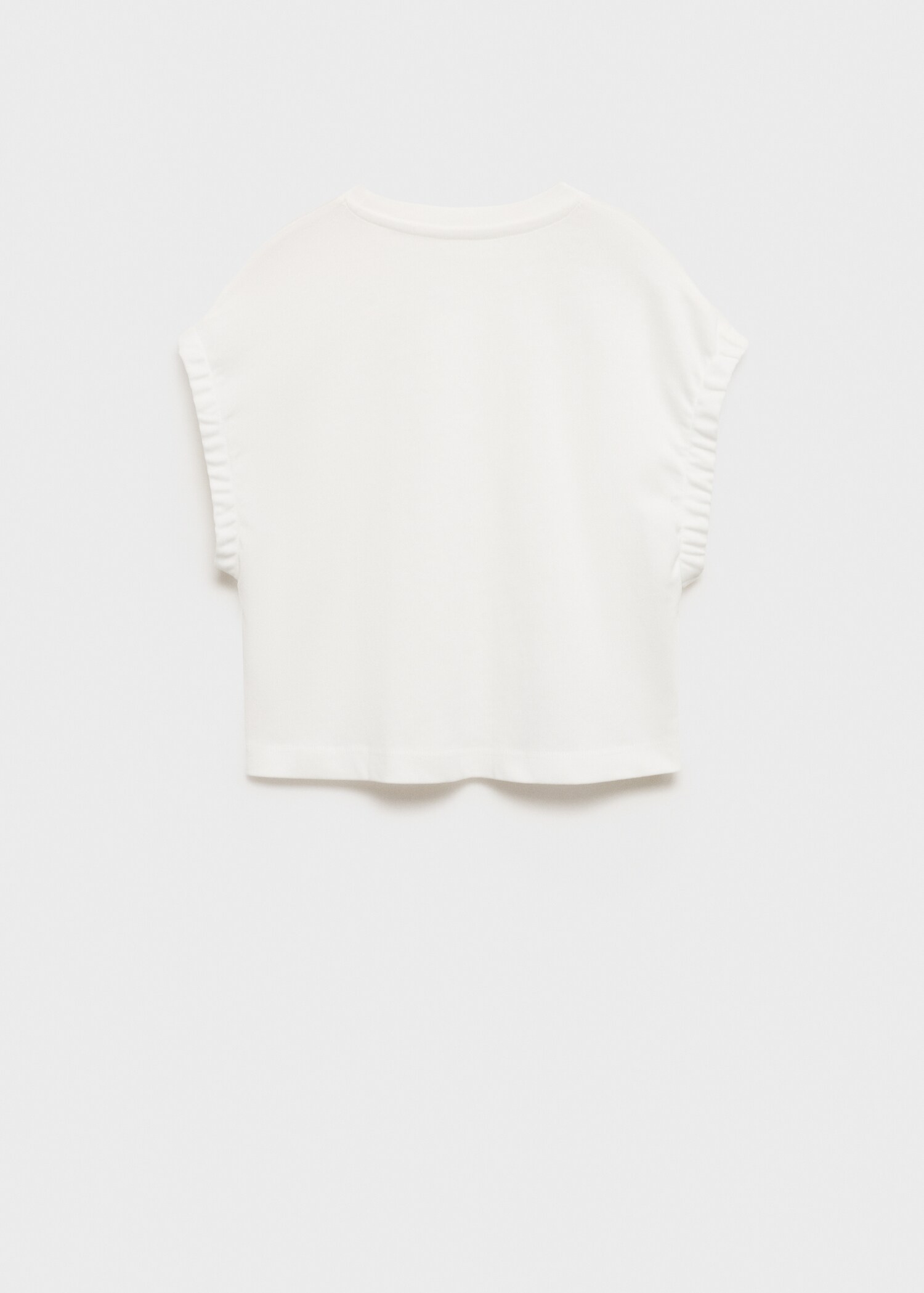 Gathered sleeve t-shirt - Reverse of the article