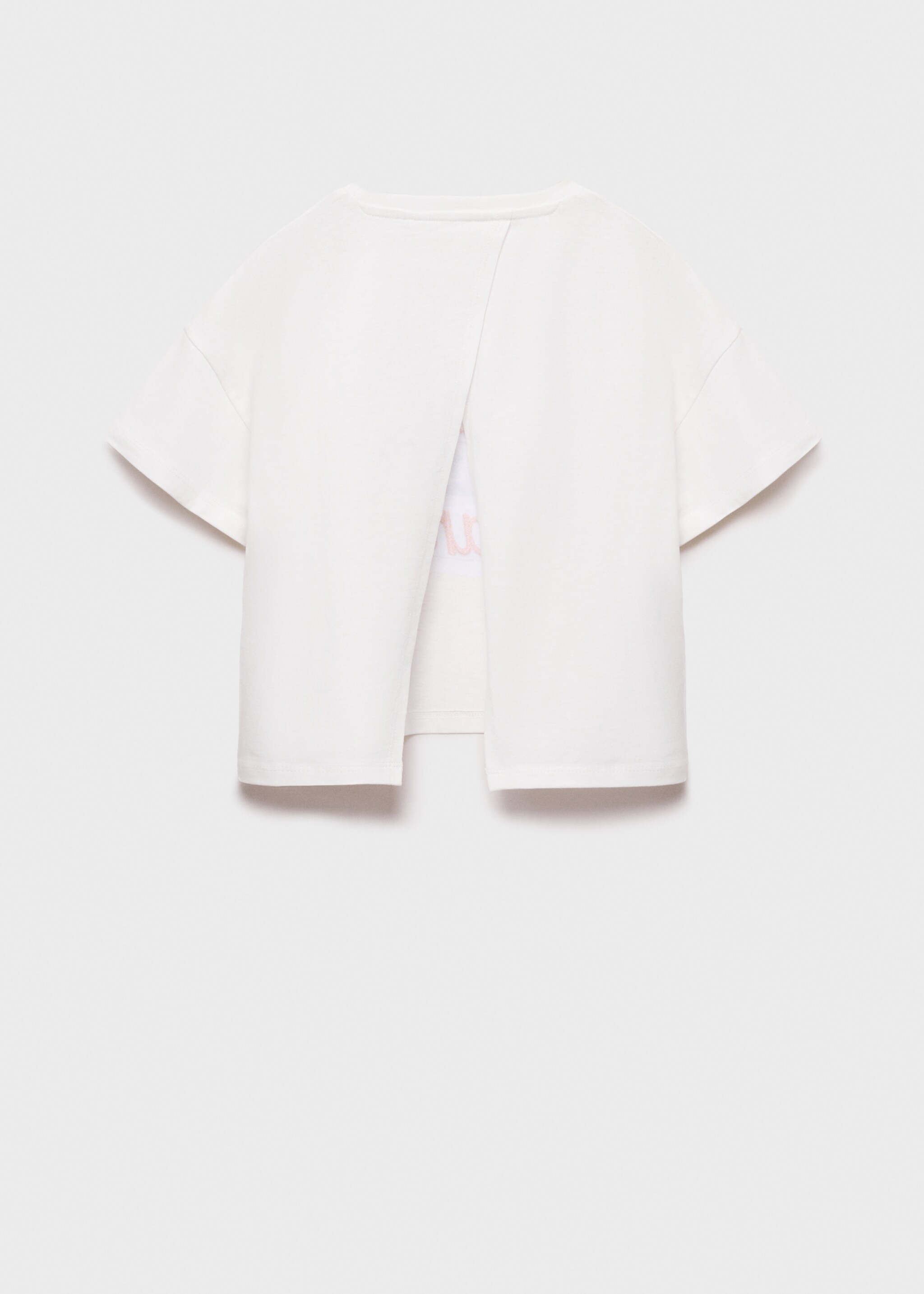 Printed cotton-blend T-shirt - Reverse of the article