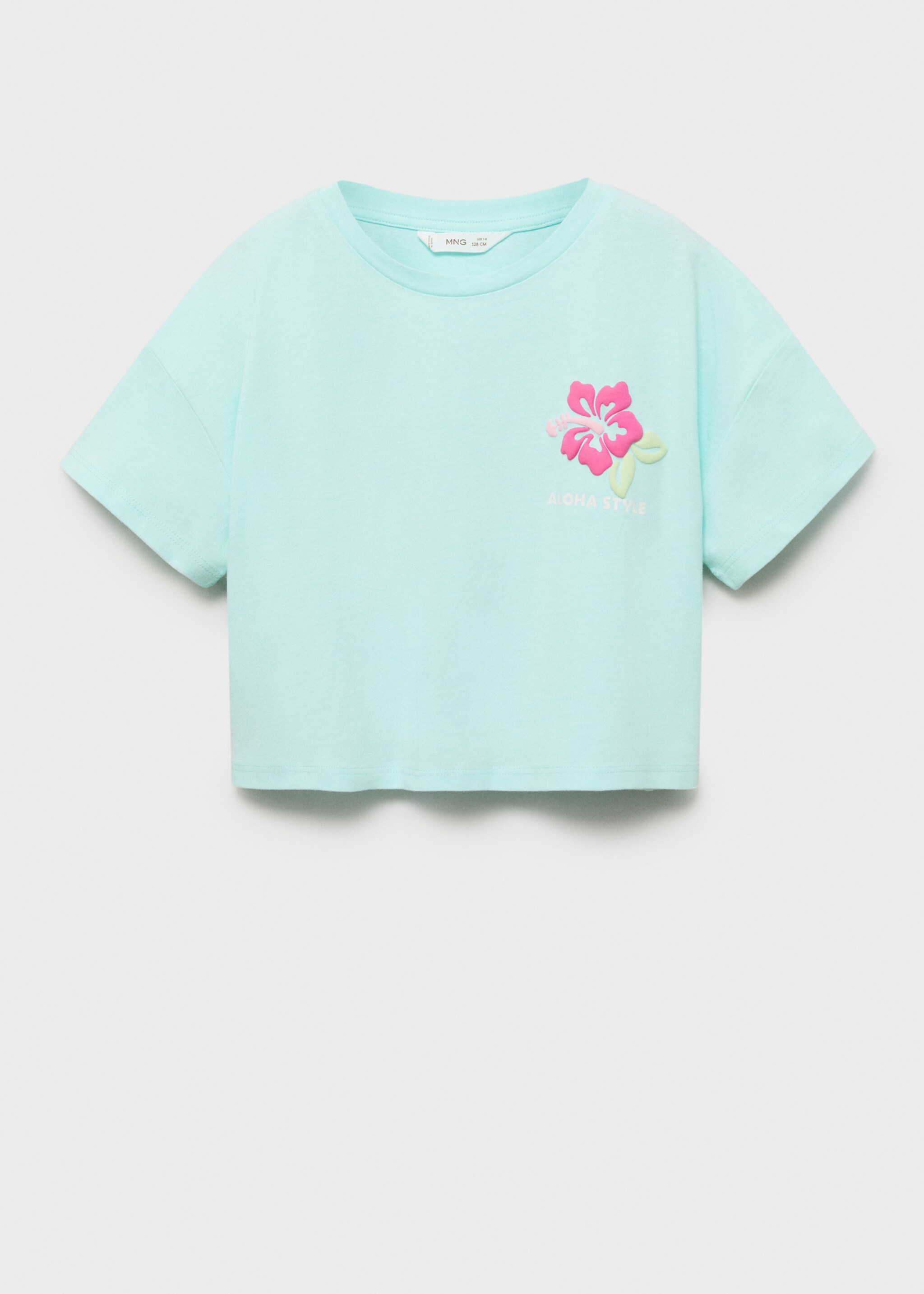 Printed cropped t-shirt - Article without model