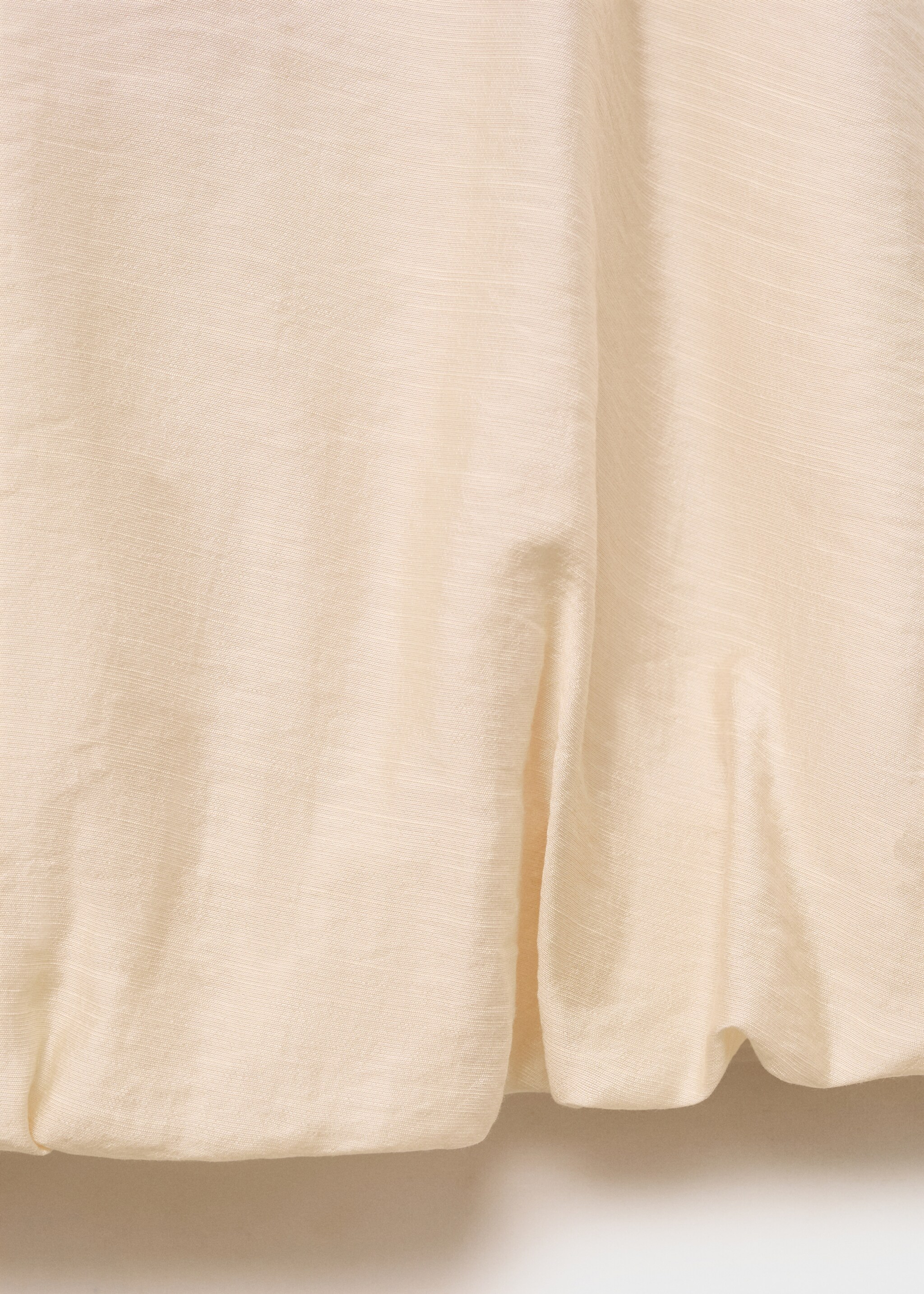 Lyocell-blend top with puffed hem - Details of the article 0