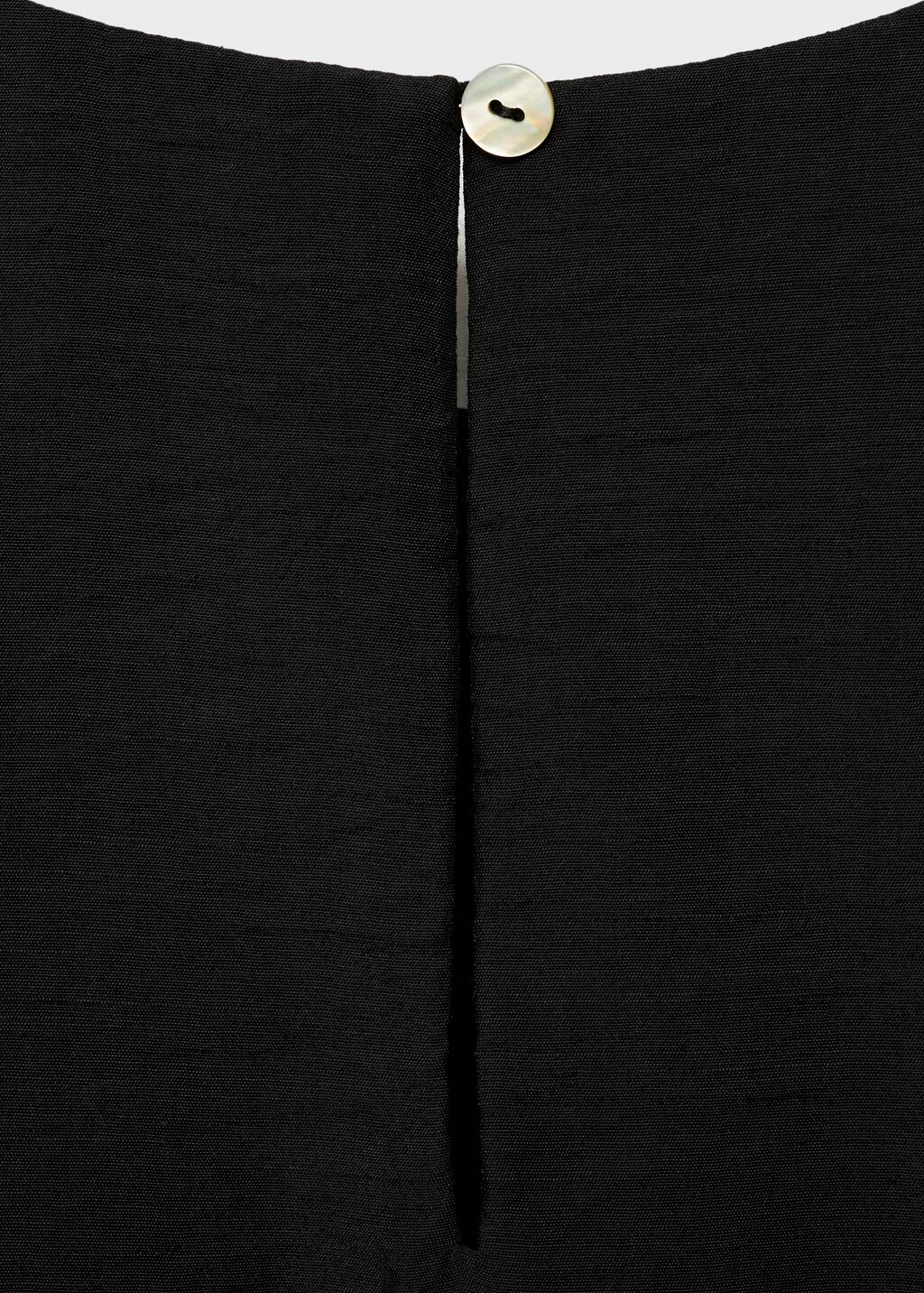 Lyocell-blend top with puffed hem