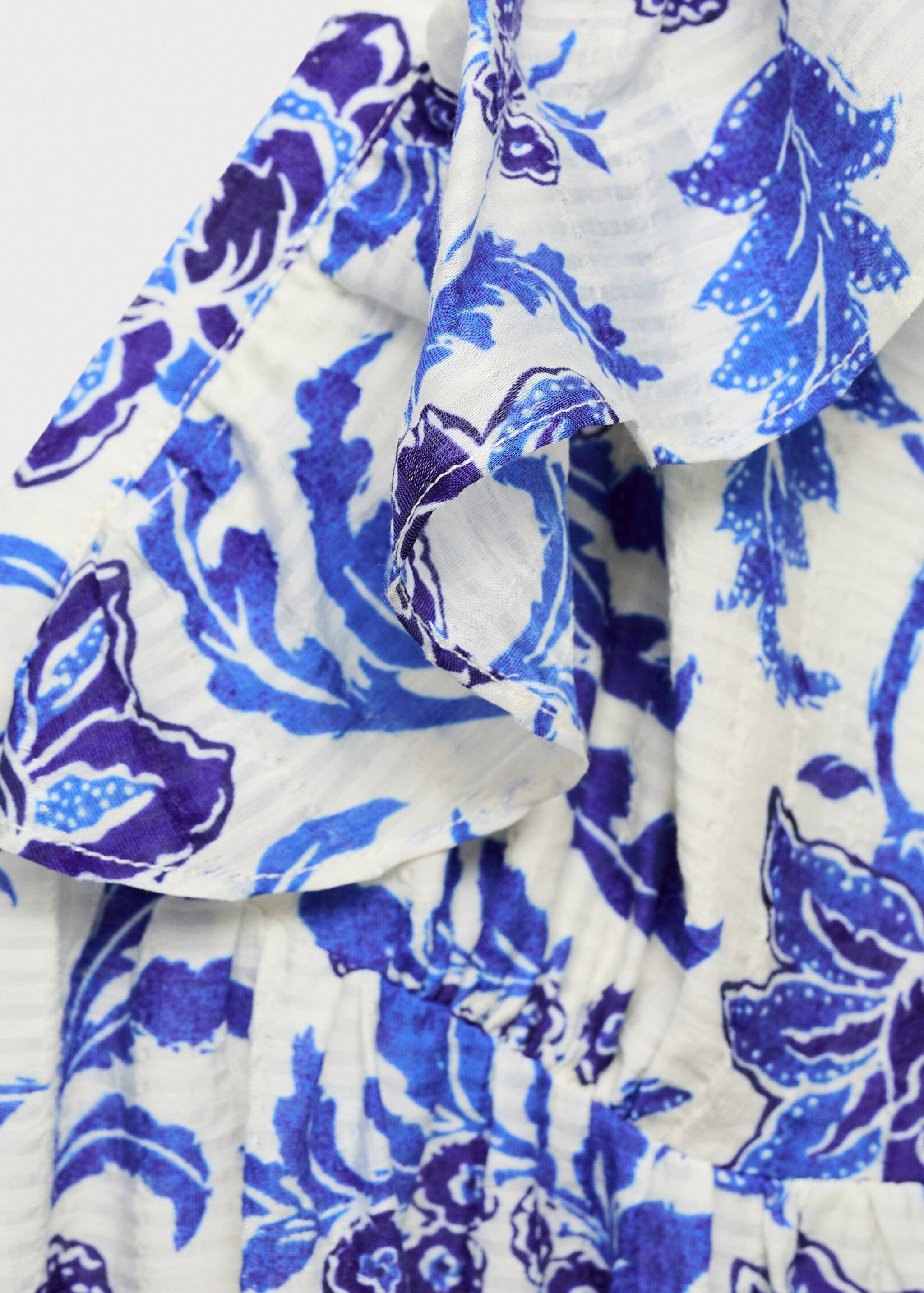 Ruffled floral print dress - Details of the article 8