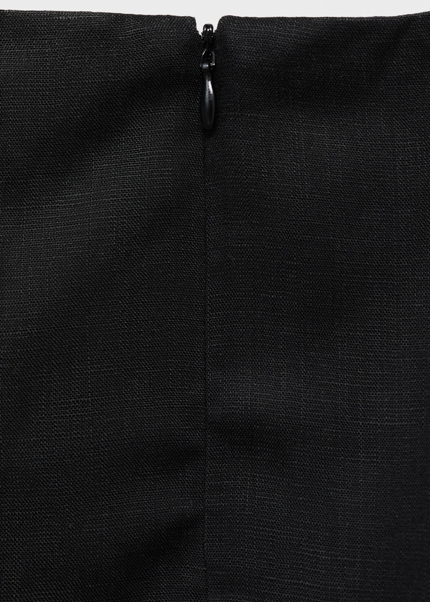 Vestido corto mezcla lino pliegues - Detalle del artículo 0
