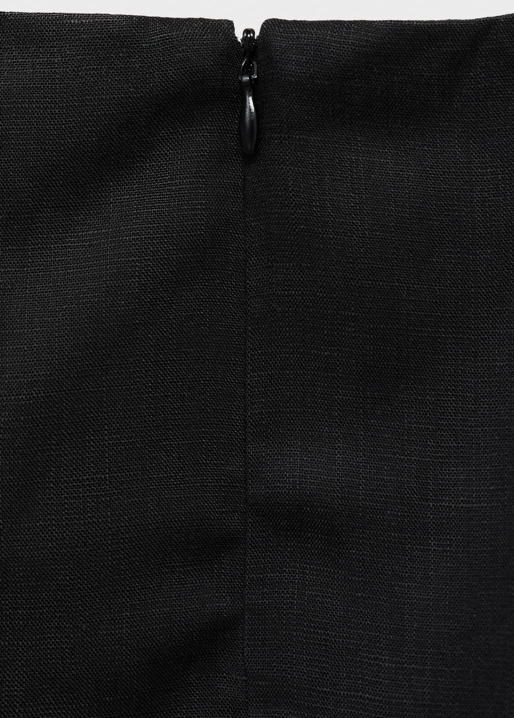 Linen-blend dress with pleats