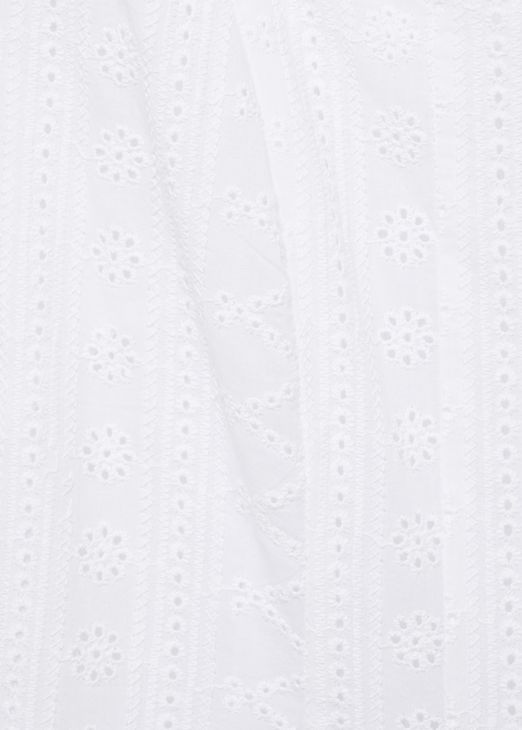 Mango Embroidered dress with puffed hem thumbnail