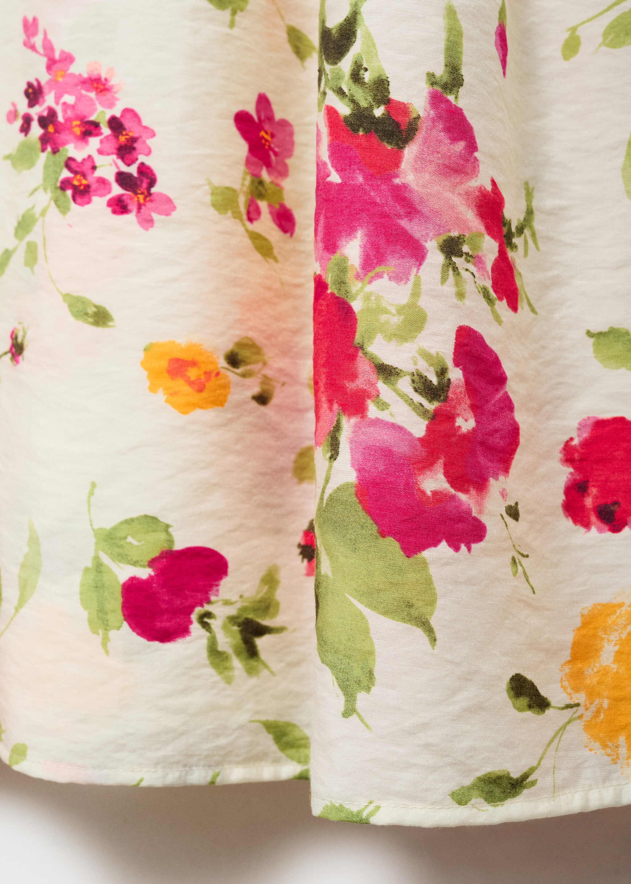 Floral-print flared dress - Details of the article 0