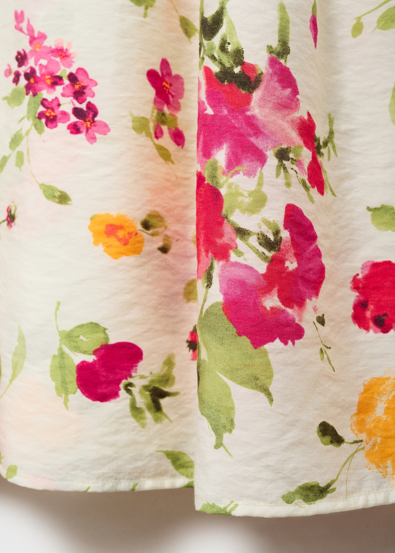 Floral-print flared dress - Details of the article 0