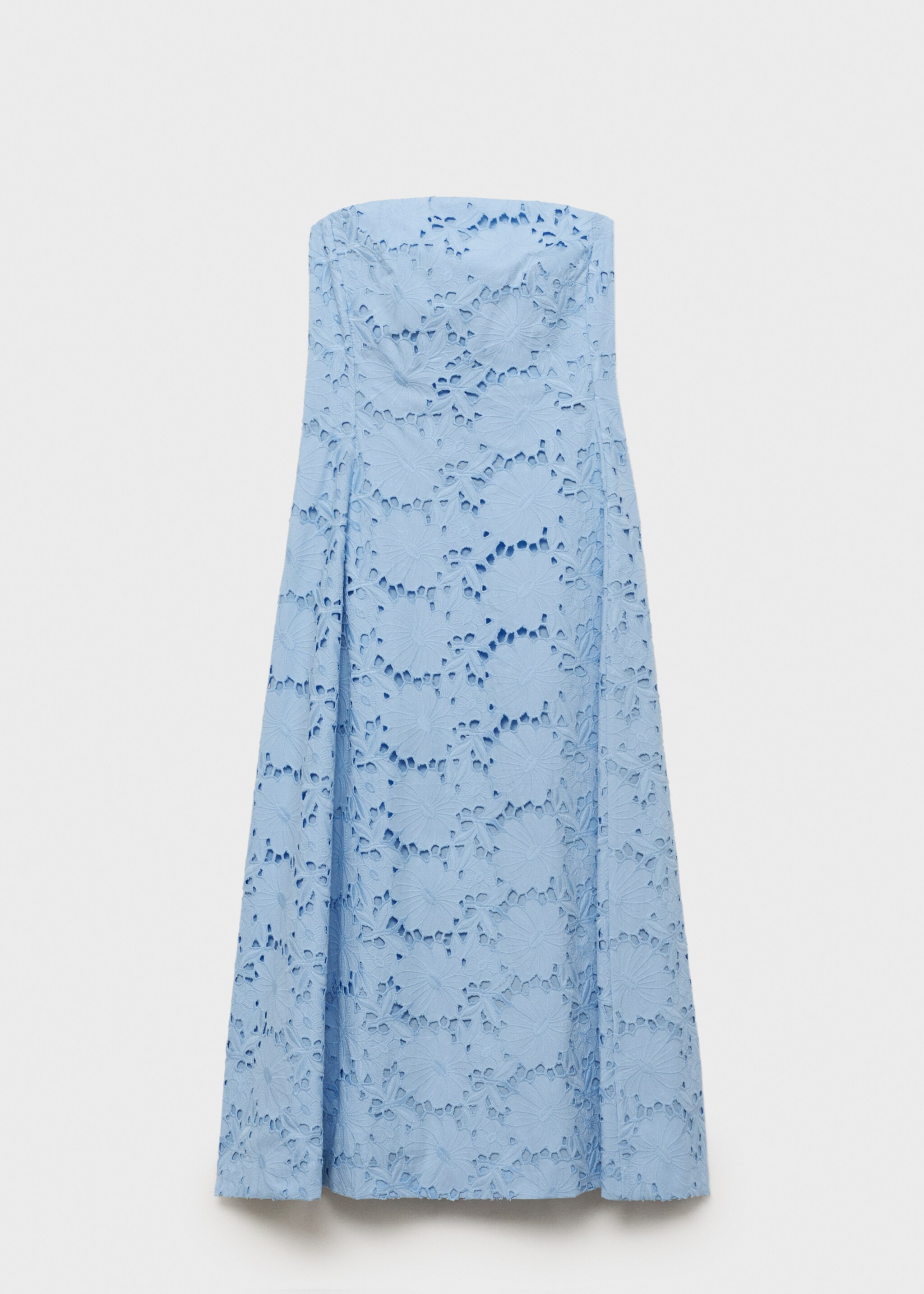 Vestido palabra de honor bordado inglés - Artículo sin modelo