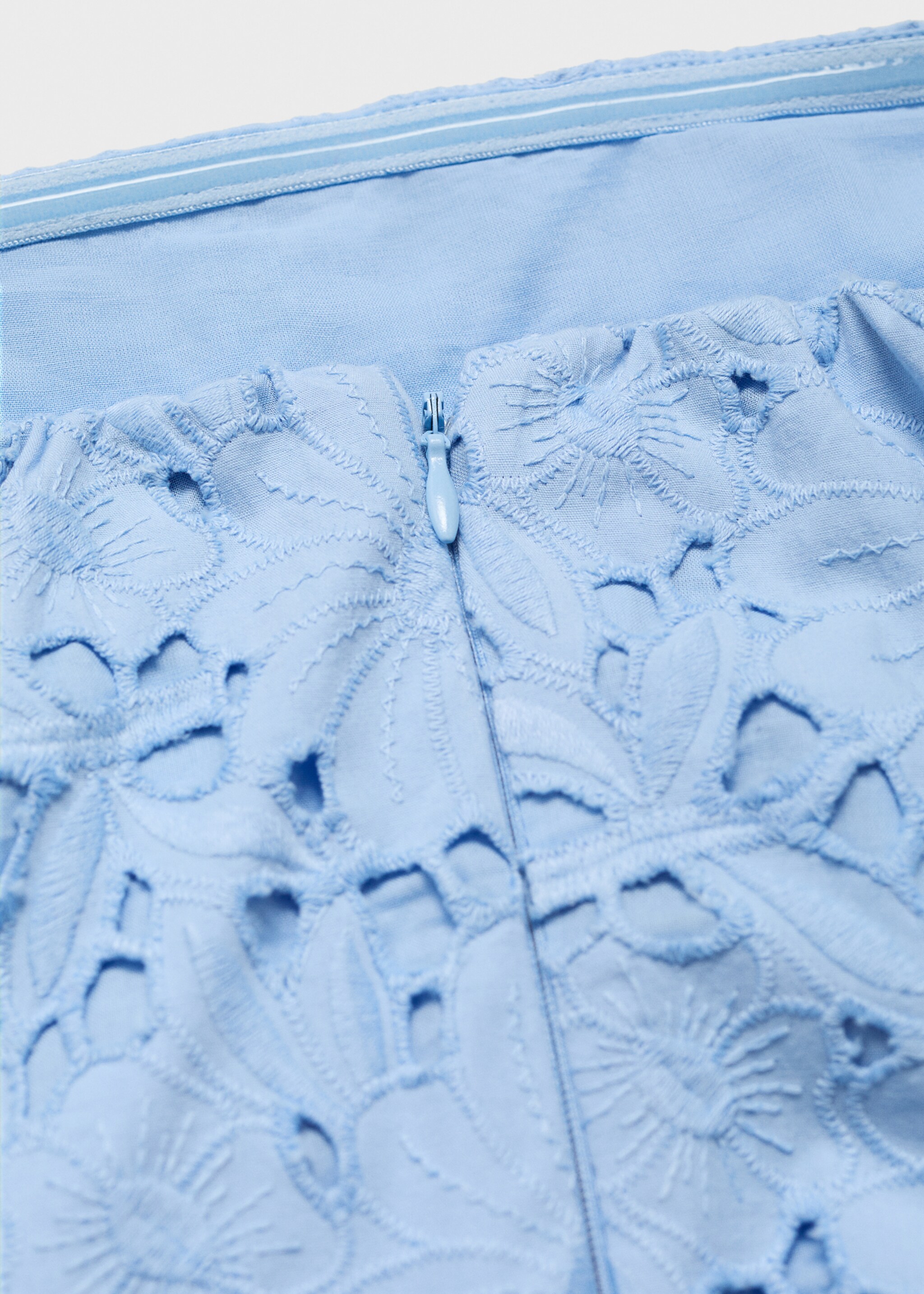 Vestido palabra de honor bordado inglés - Detalle del artículo 0