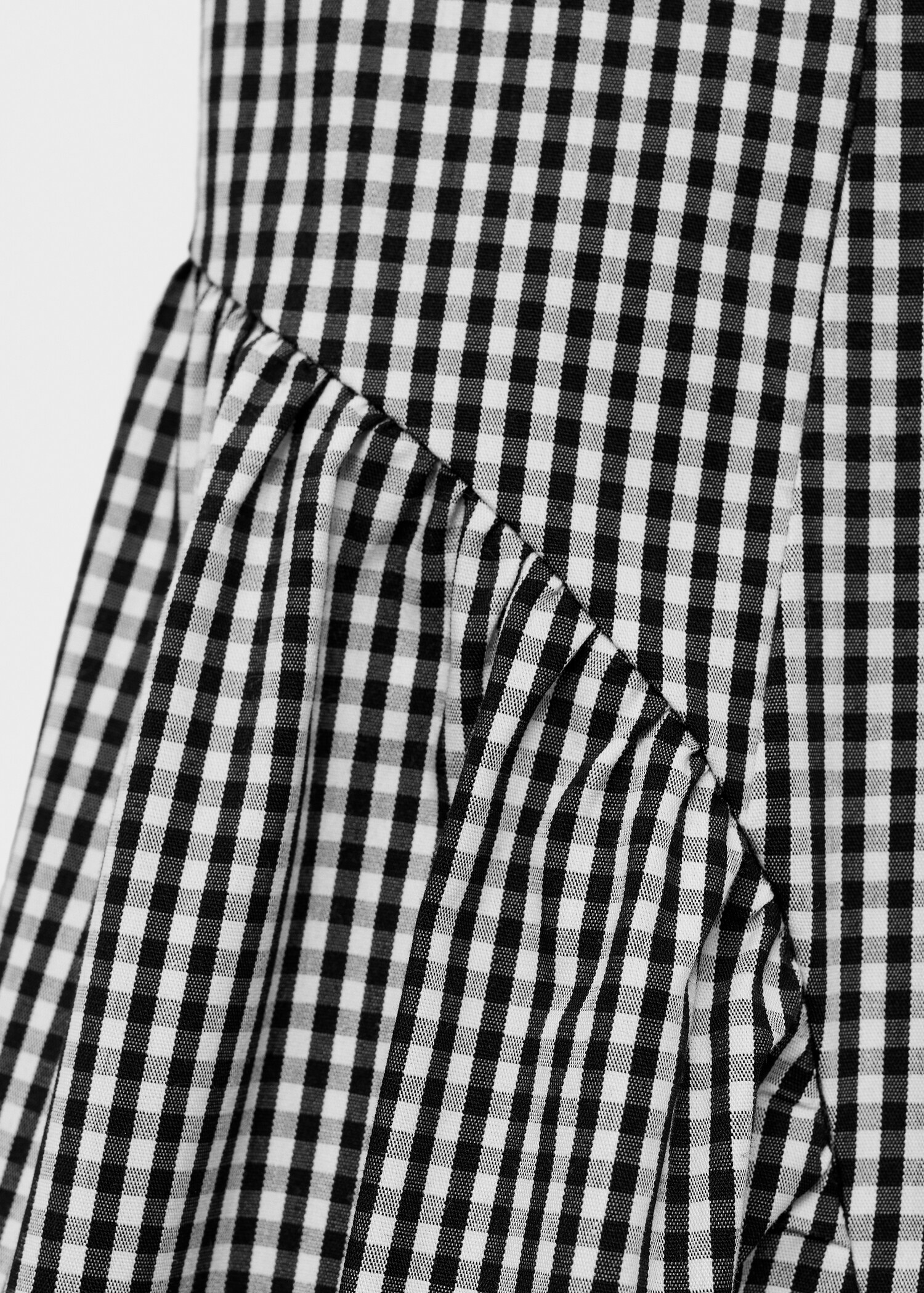 Vestido midi estampado vichy - Detalle del artículo 0